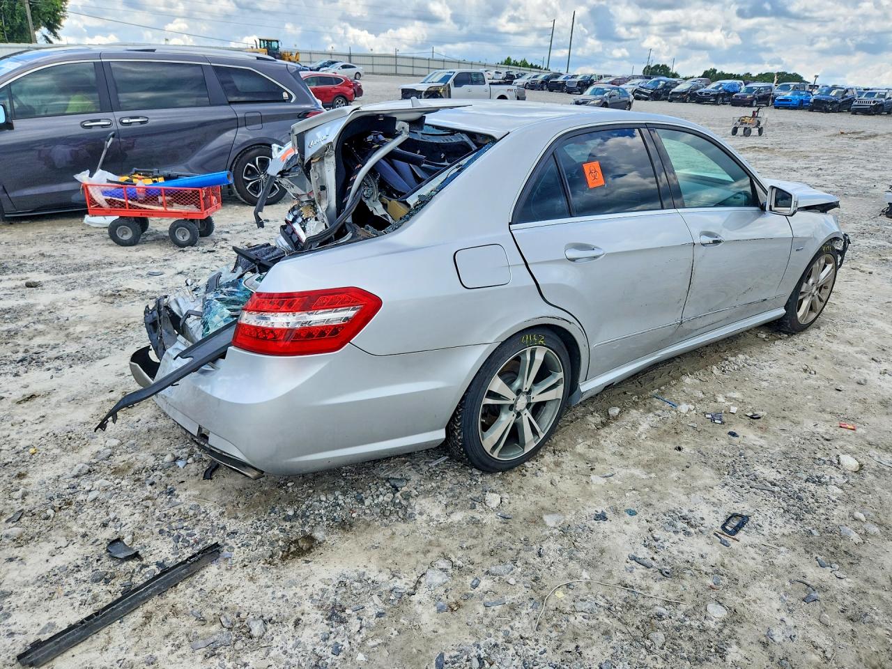 2012 Mercedes-benz E 350 4matic Silver vin: WDDHF8JB0CA619525