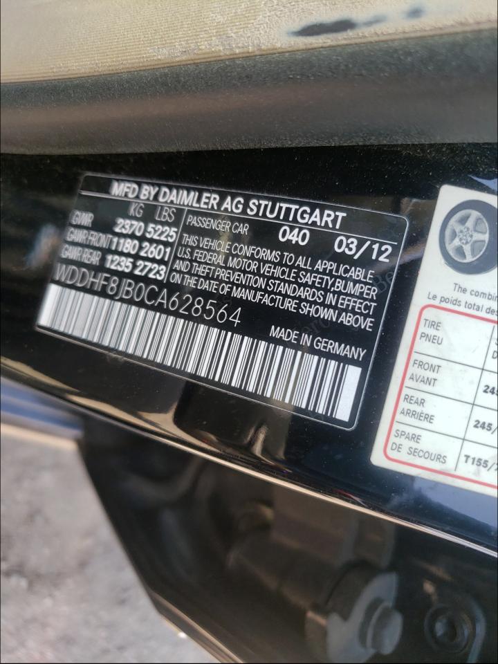 2012 Mercedes-benz E 350 4matic Black vin: WDDHF8JB0CA628564