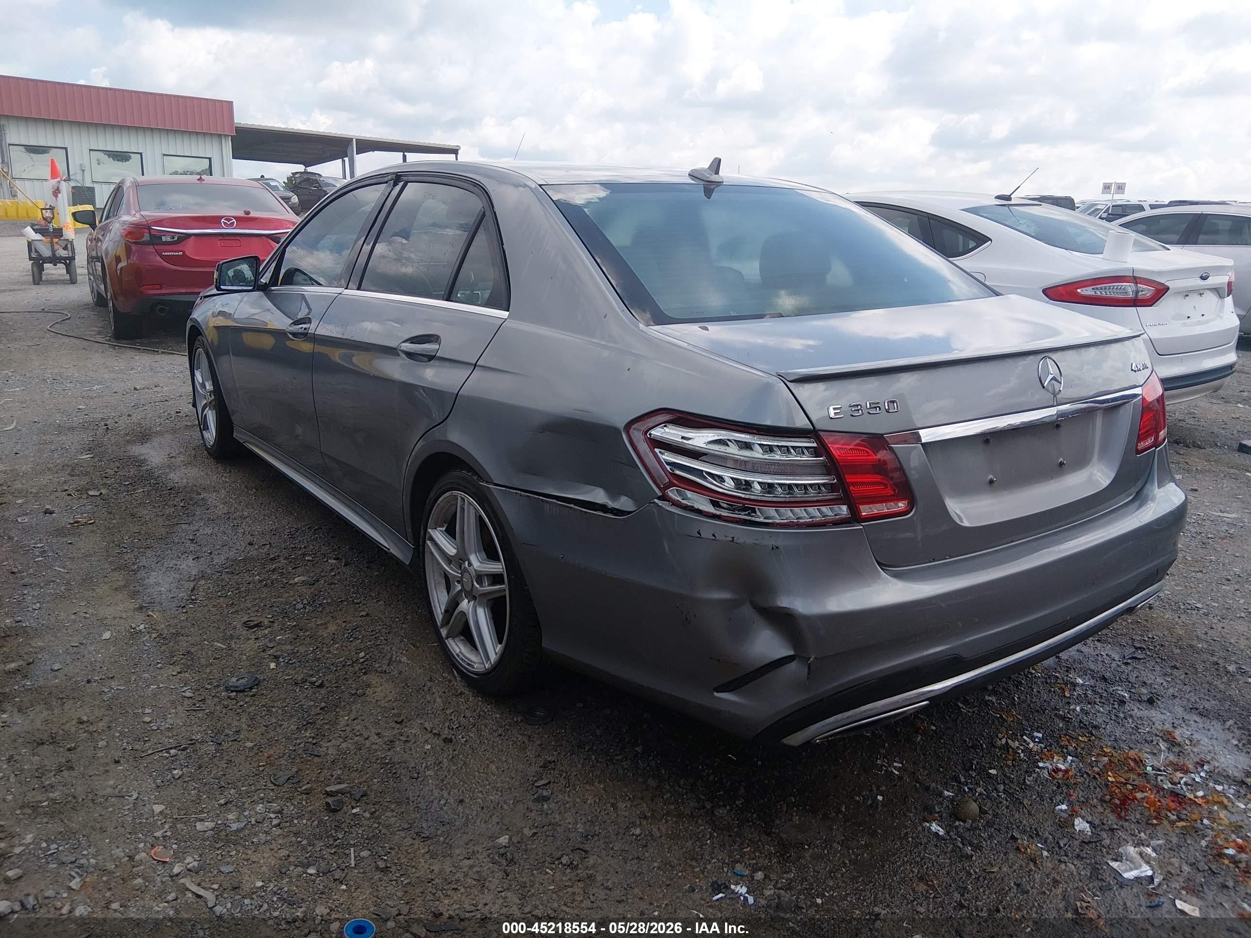 2014 Mercedes-benz E 350 4matic Silver vin: WDDHF8JB0EA807125