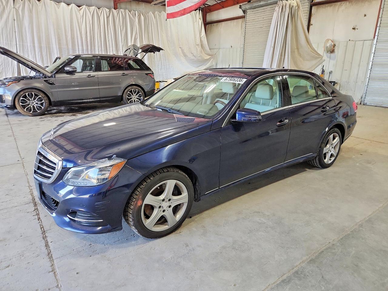2014 Mercedes-benz E 350 4matic Blue vin: WDDHF8JB0EA833806