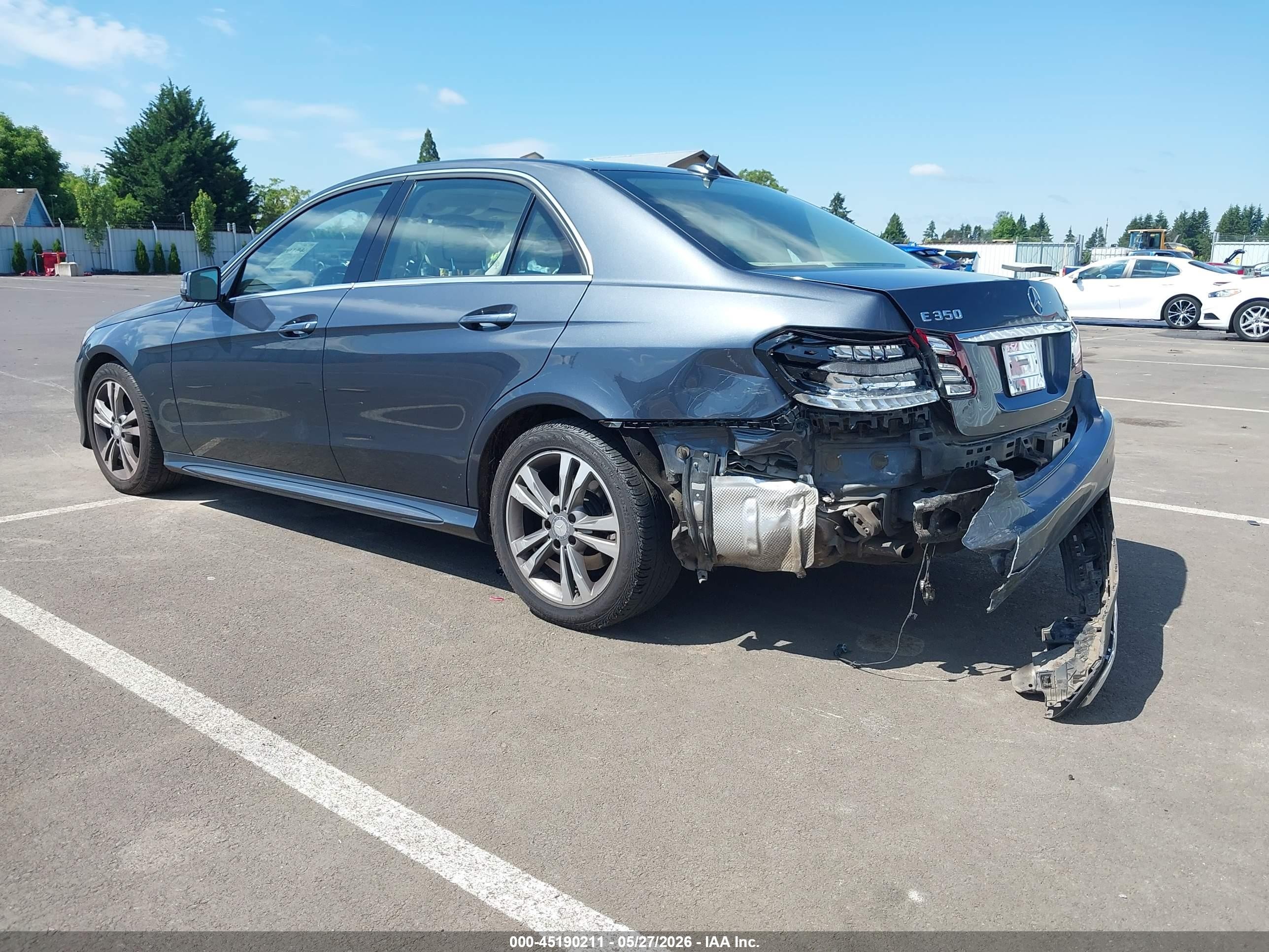 2014 Mercedes-benz E 350 4matic Gray vin: WDDHF8JB0EA908407