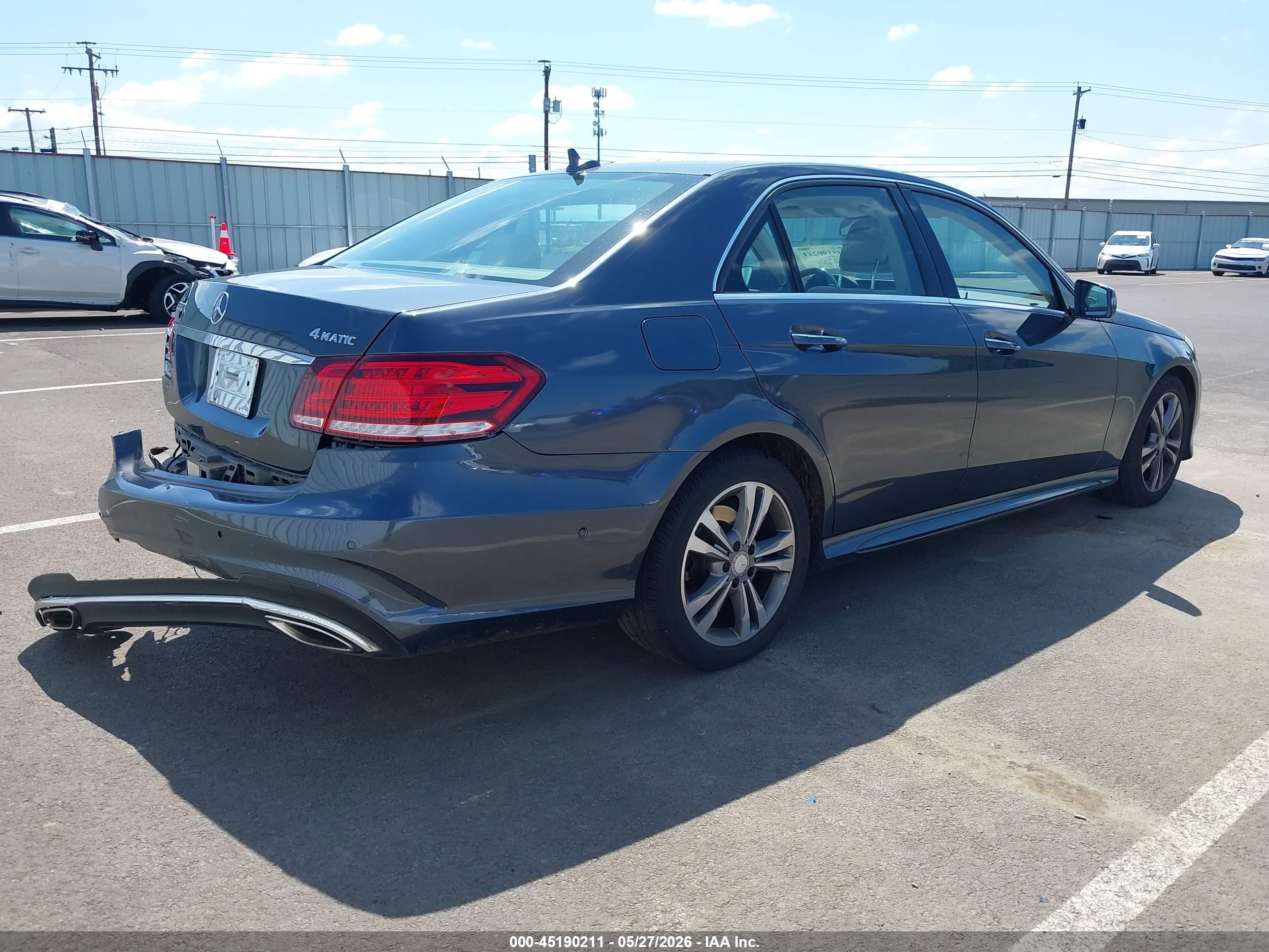 2014 Mercedes-benz E 350 4matic Gray vin: WDDHF8JB0EA908407
