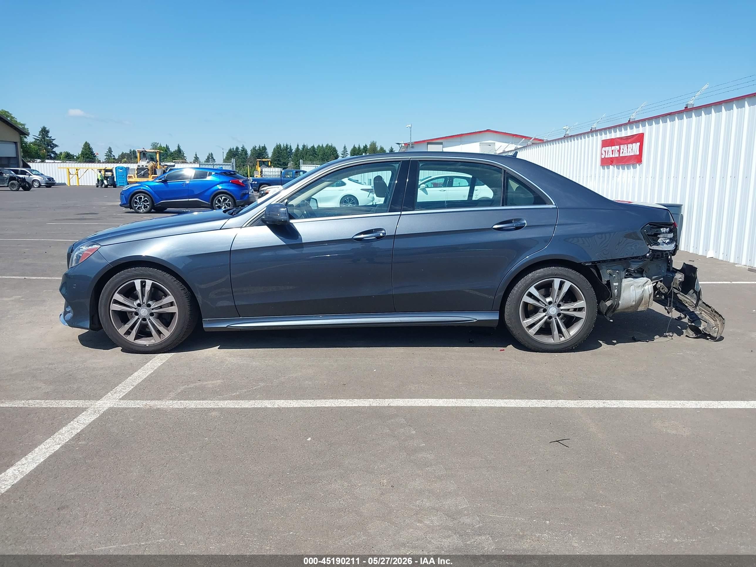2014 Mercedes-benz E 350 4matic Gray vin: WDDHF8JB0EA908407