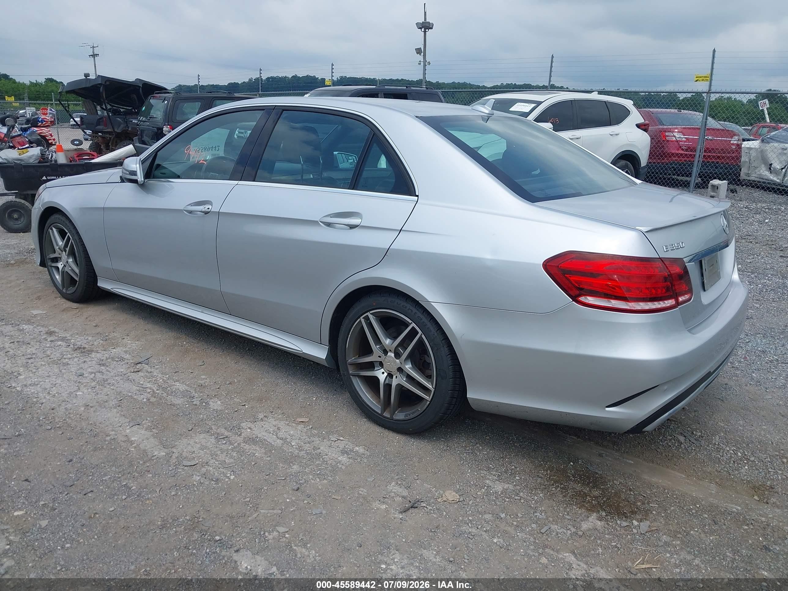 2014 Mercedes-benz E 350 4matic Silver vin: WDDHF8JB0EB052875
