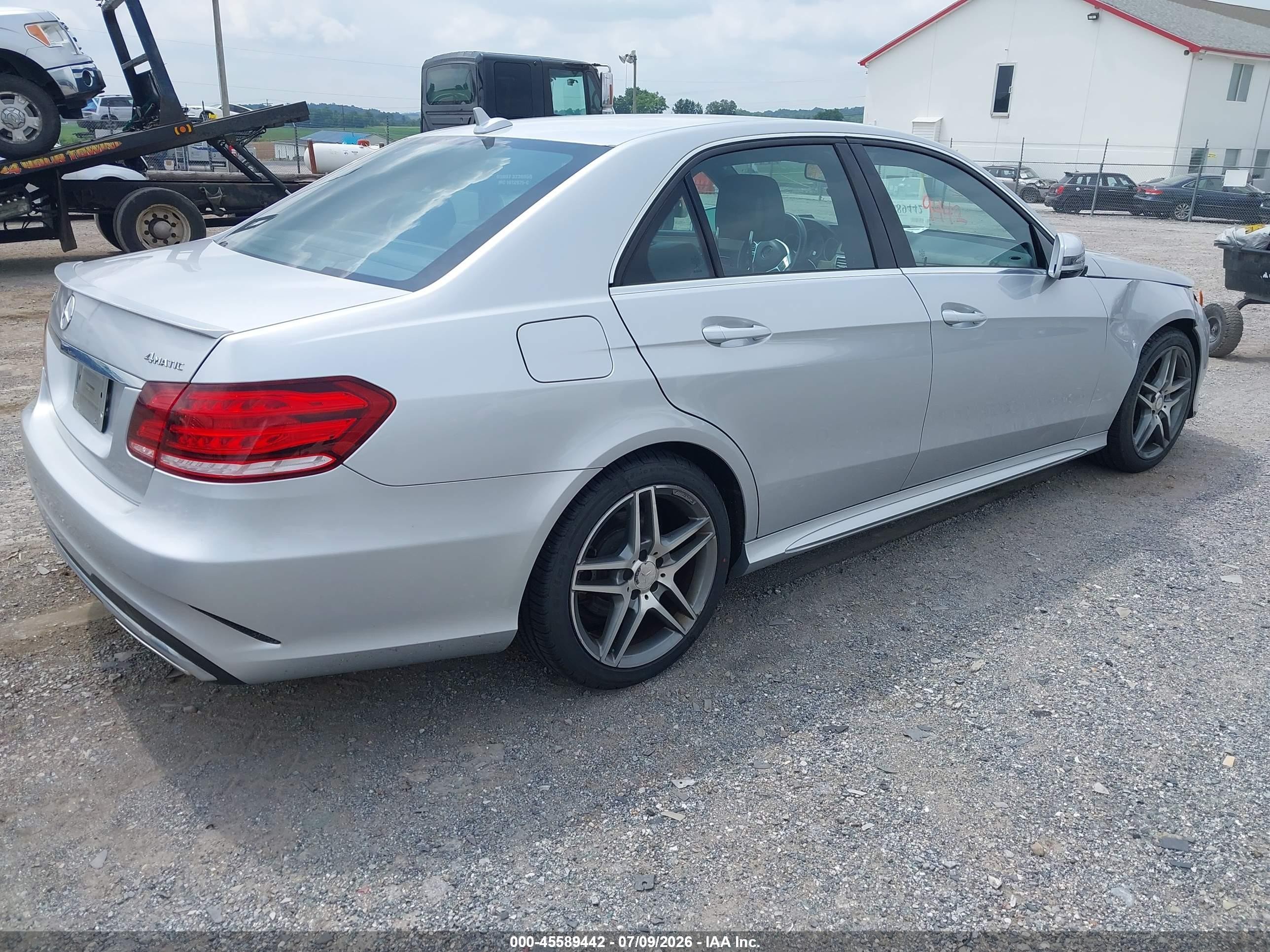 2014 Mercedes-benz E 350 4matic Silver vin: WDDHF8JB0EB052875
