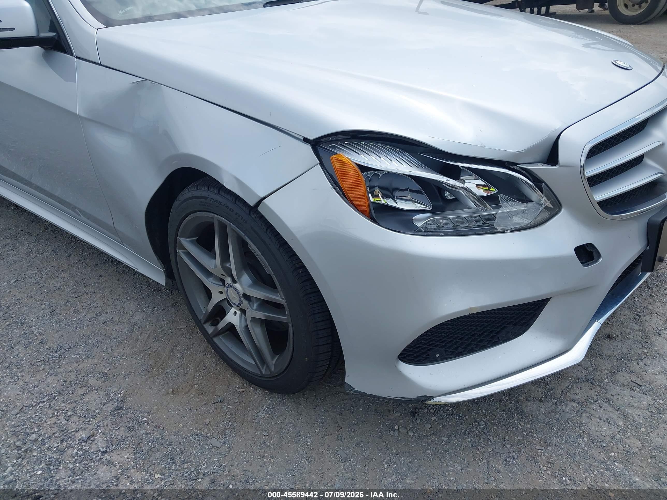 2014 Mercedes-benz E 350 4matic Silver vin: WDDHF8JB0EB052875