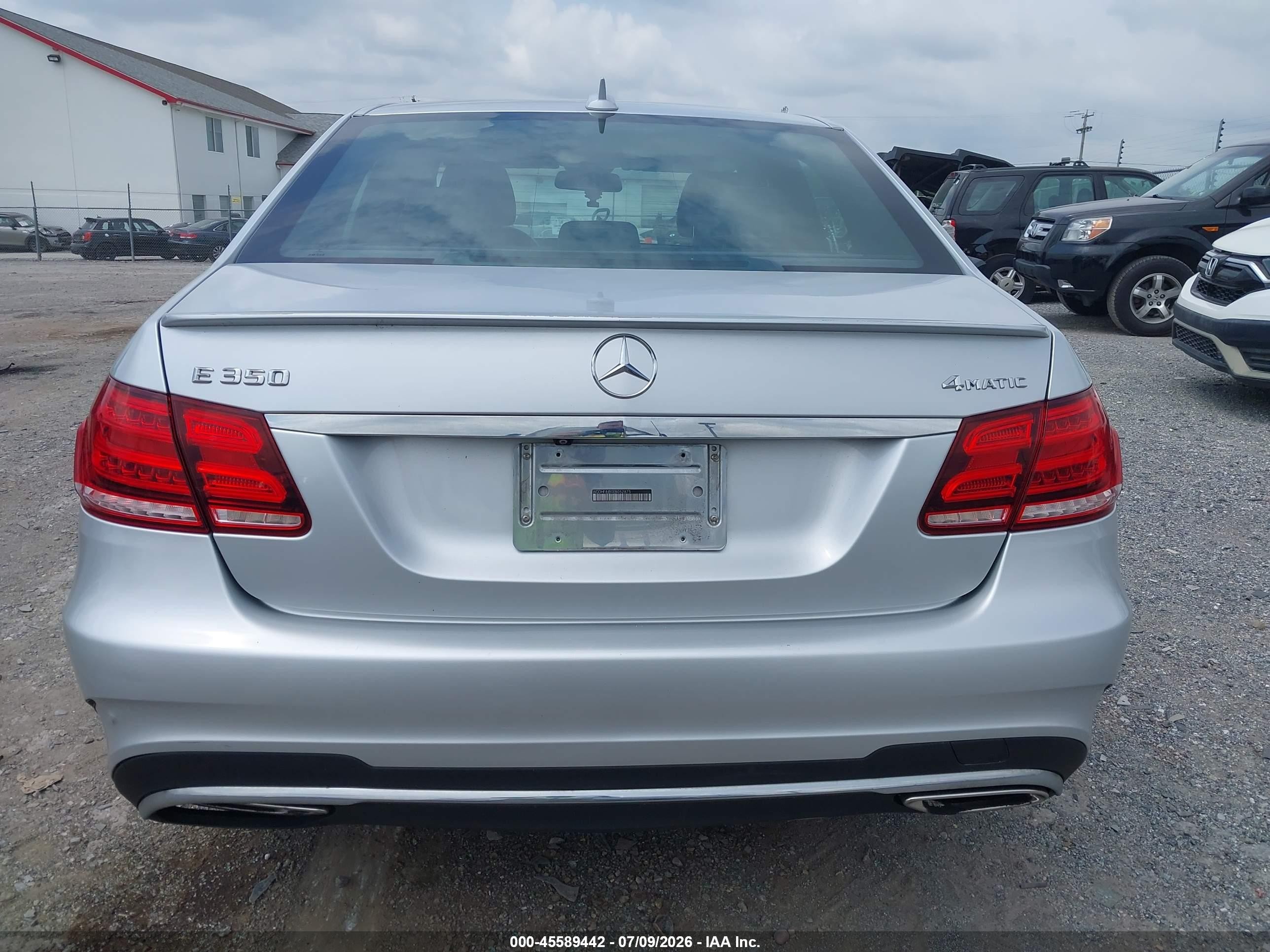 2014 Mercedes-benz E 350 4matic Silver vin: WDDHF8JB0EB052875