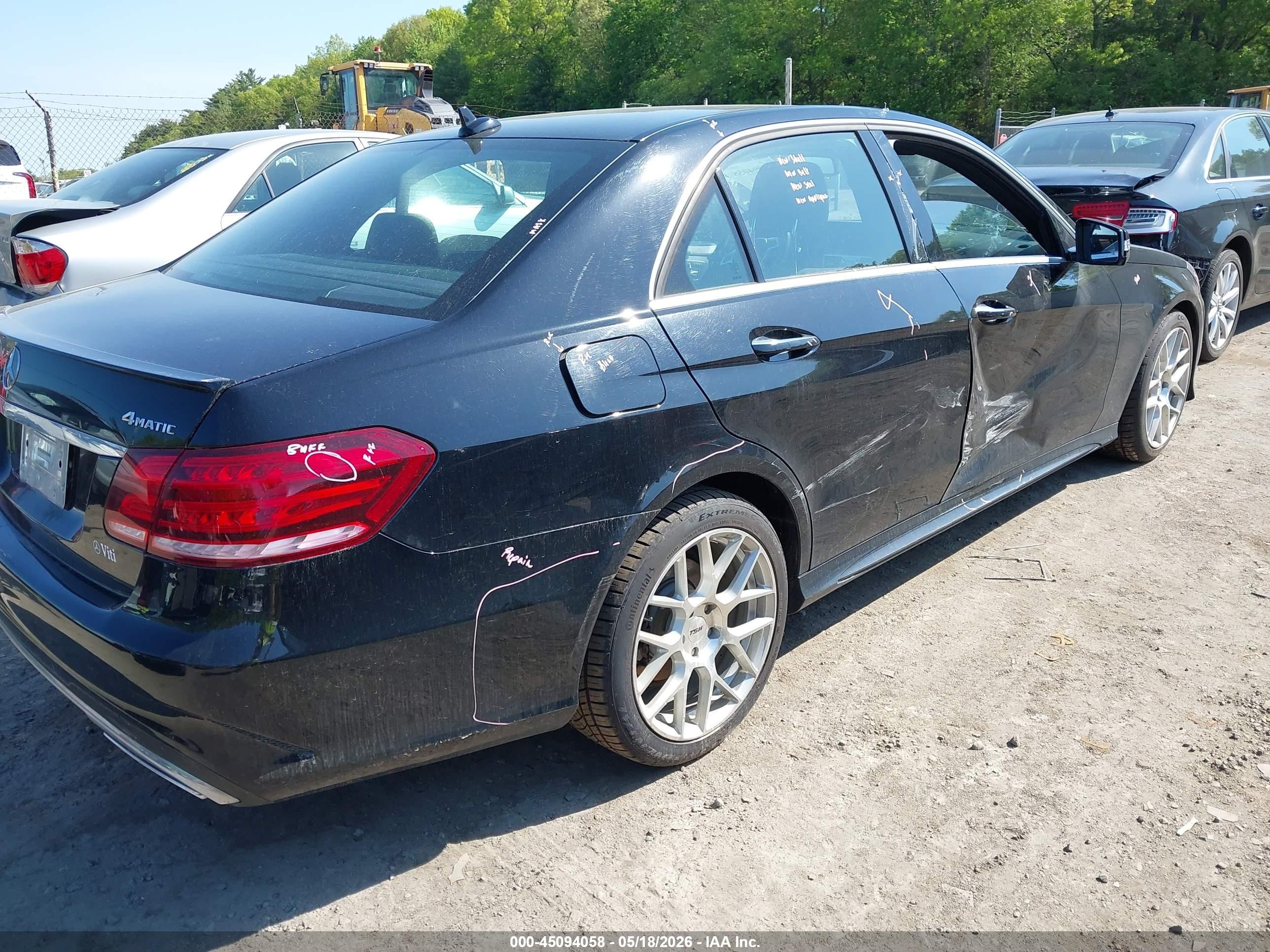 2015 Mercedes-benz E 350 4matic Черный vin: WDDHF8JB0FB126944