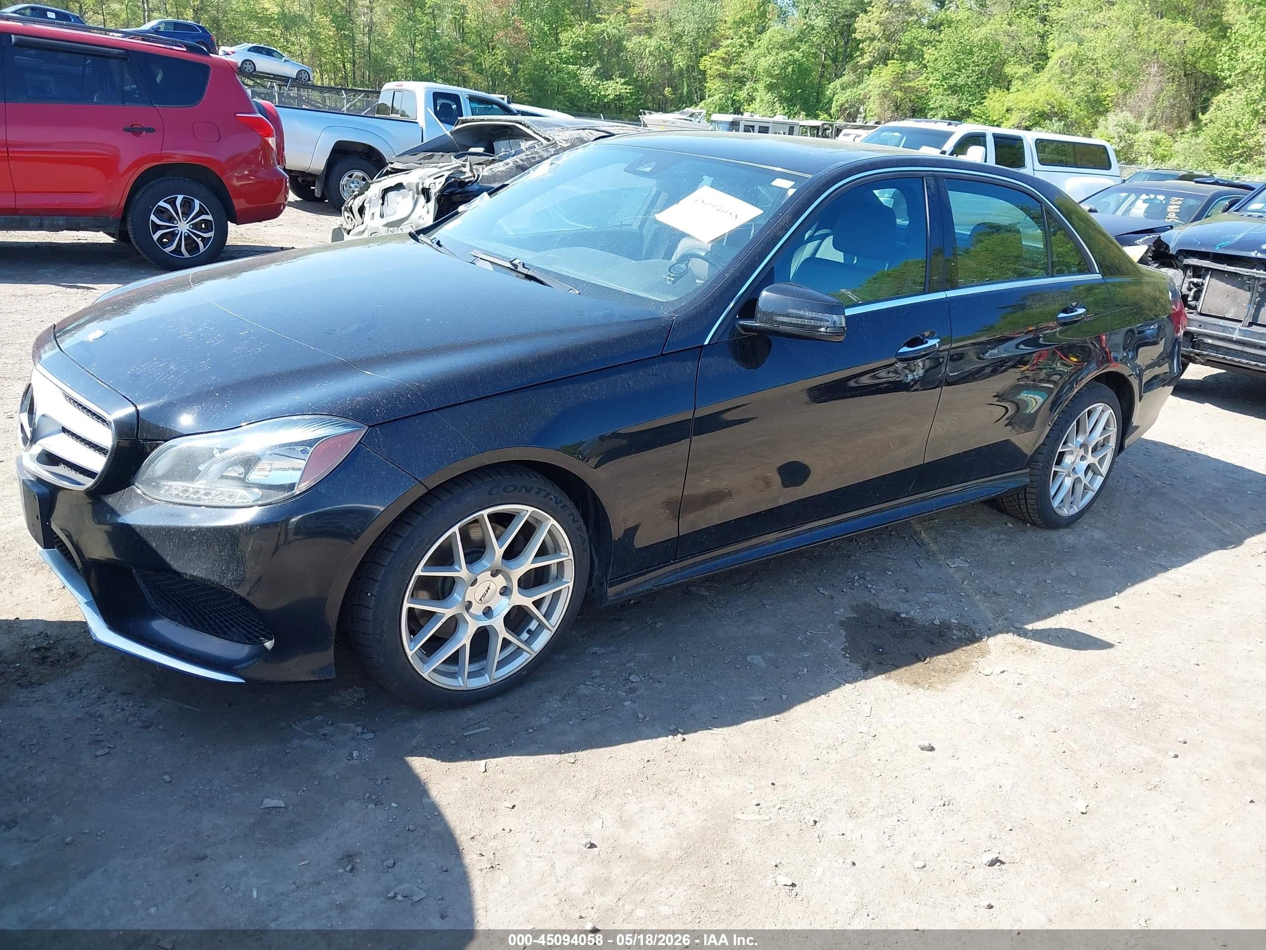 2015 Mercedes-benz E 350 4matic Черный vin: WDDHF8JB0FB126944