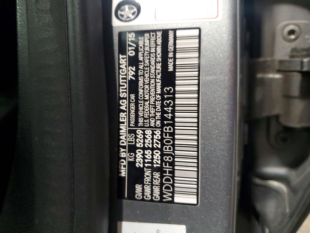 2015 Mercedes-benz E 350 4matic Gray vin: WDDHF8JB0FB144313