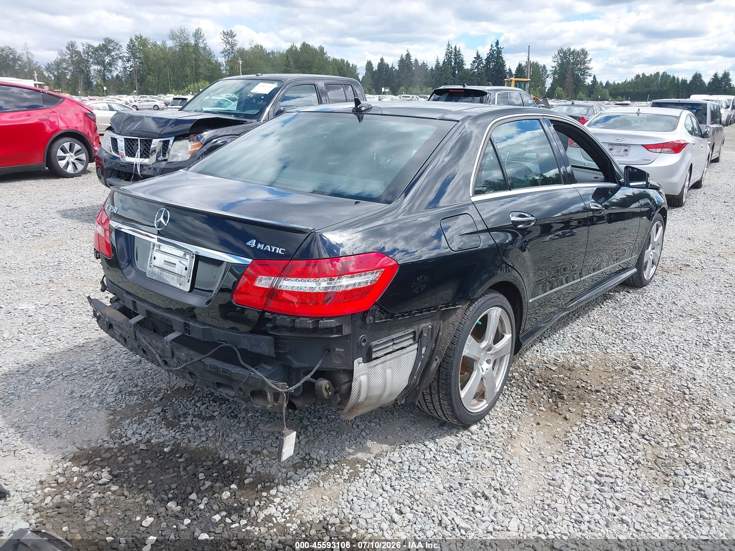 2012 Mercedes-benz E 350 4matic Black vin: WDDHF8JB1CA623308