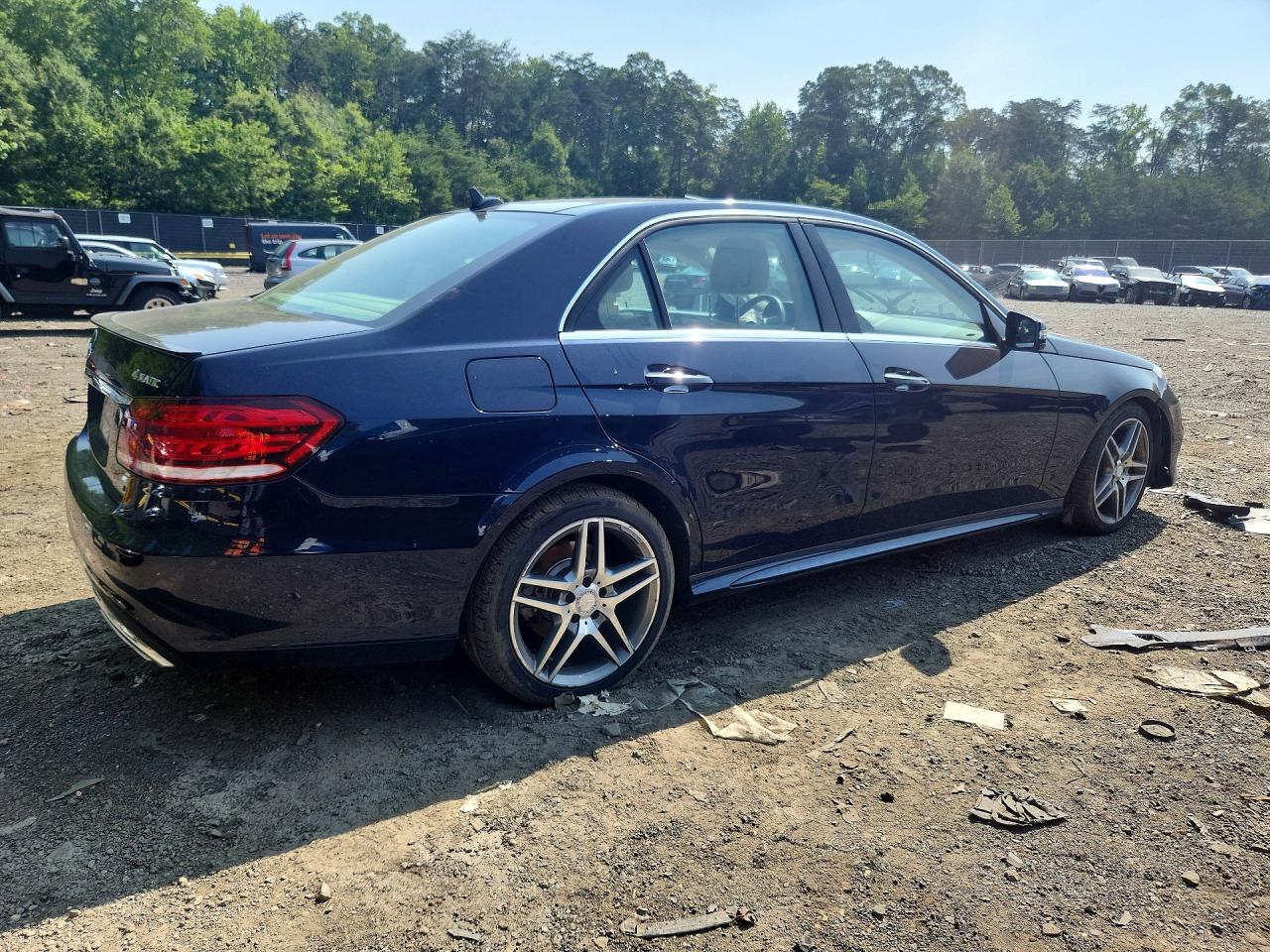 2014 Mercedes-benz E 350 4matic Blue vin: WDDHF8JB1EA978367