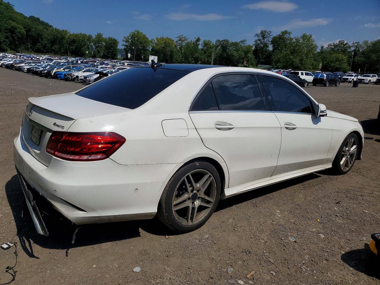 2015 Mercedes-benz E 350 4matic White vin: WDDHF8JB1FB116276