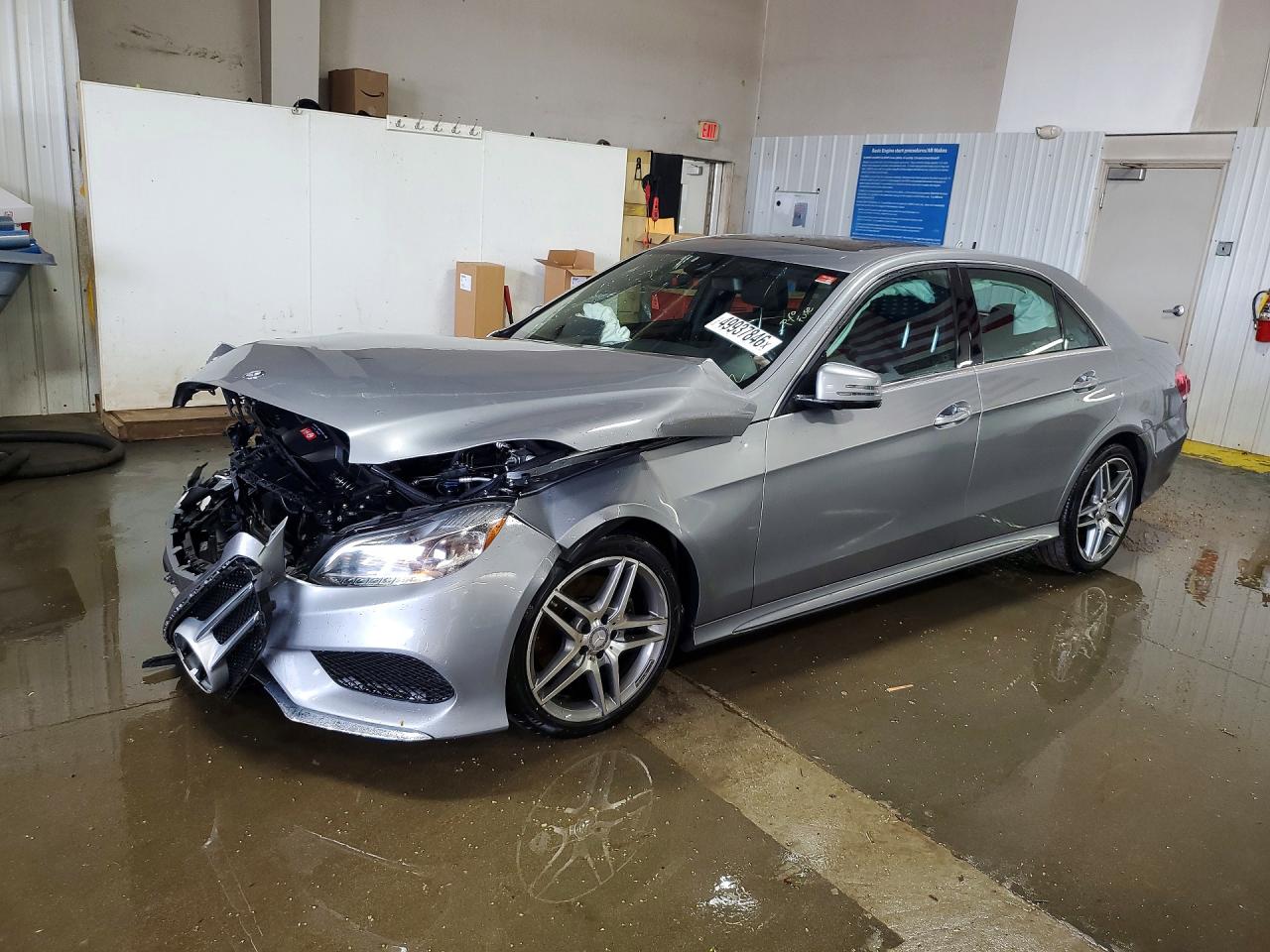 2015 Mercedes-benz E 350 4matic Silver vin: WDDHF8JB1FB124815