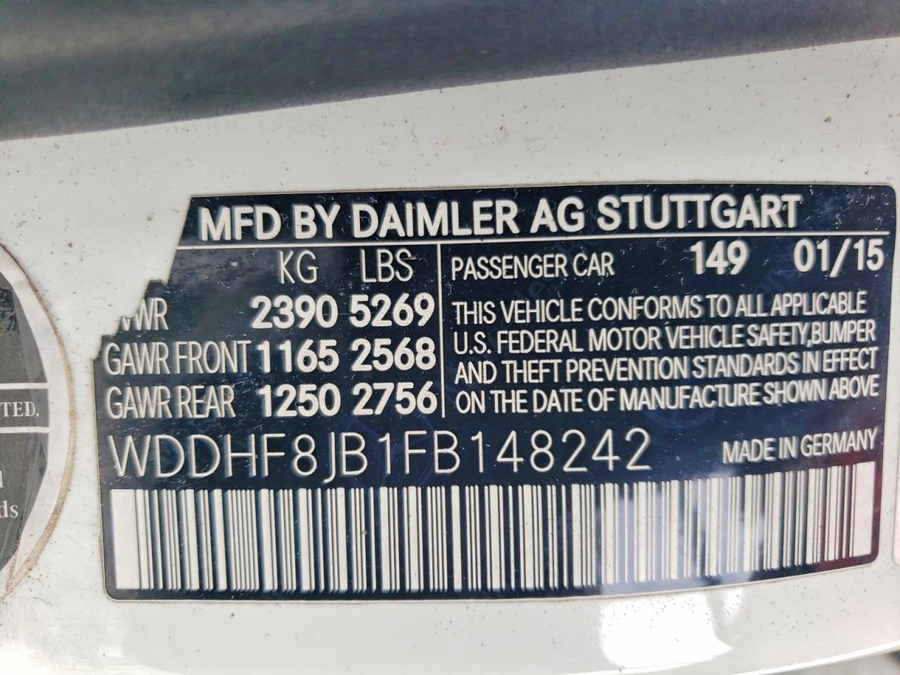 2015 Mercedes-benz E 350 4matic White vin: WDDHF8JB1FB148242