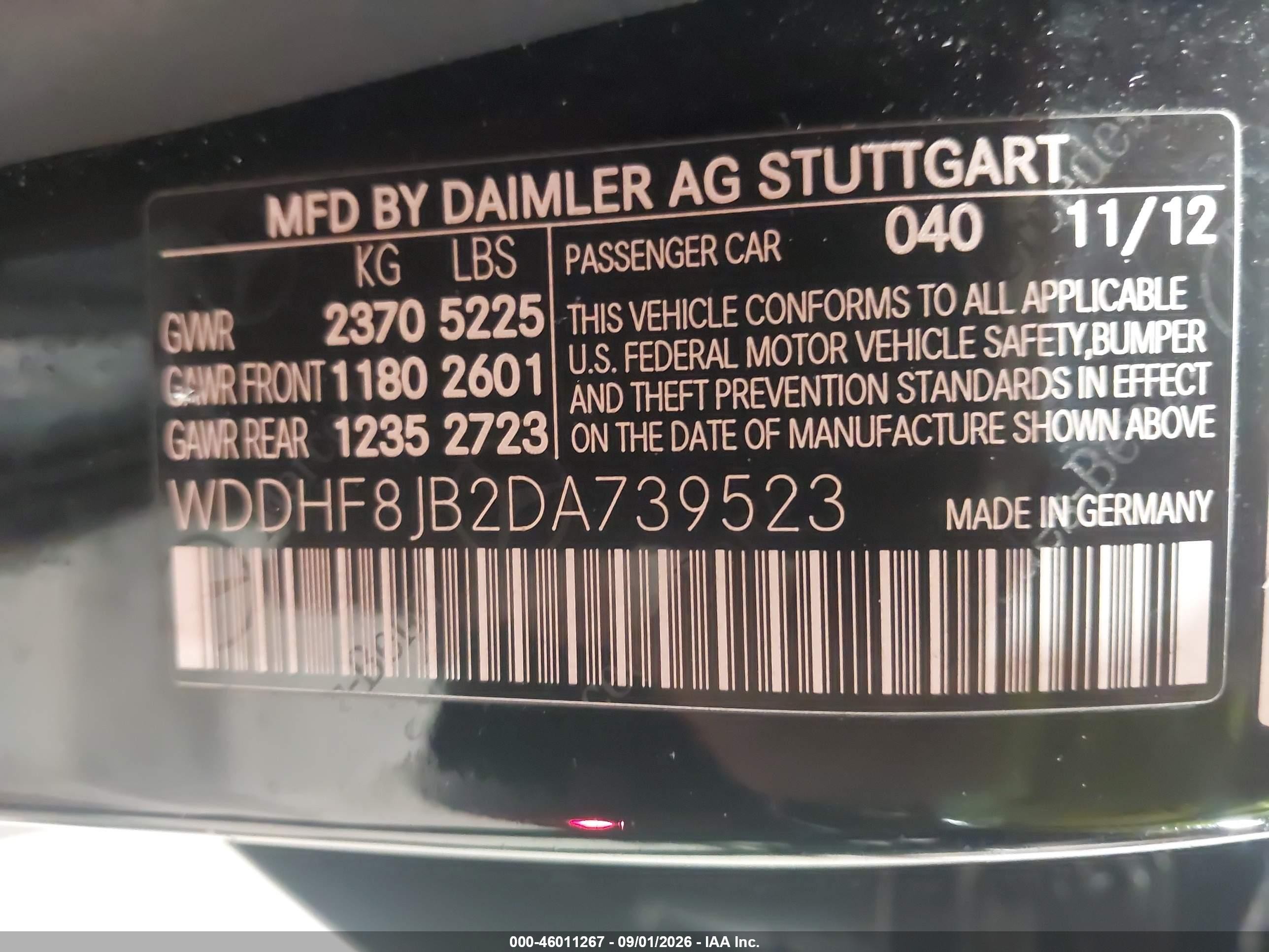2013 Mercedes-benz E 350 4matic Черный vin: WDDHF8JB2DA739523