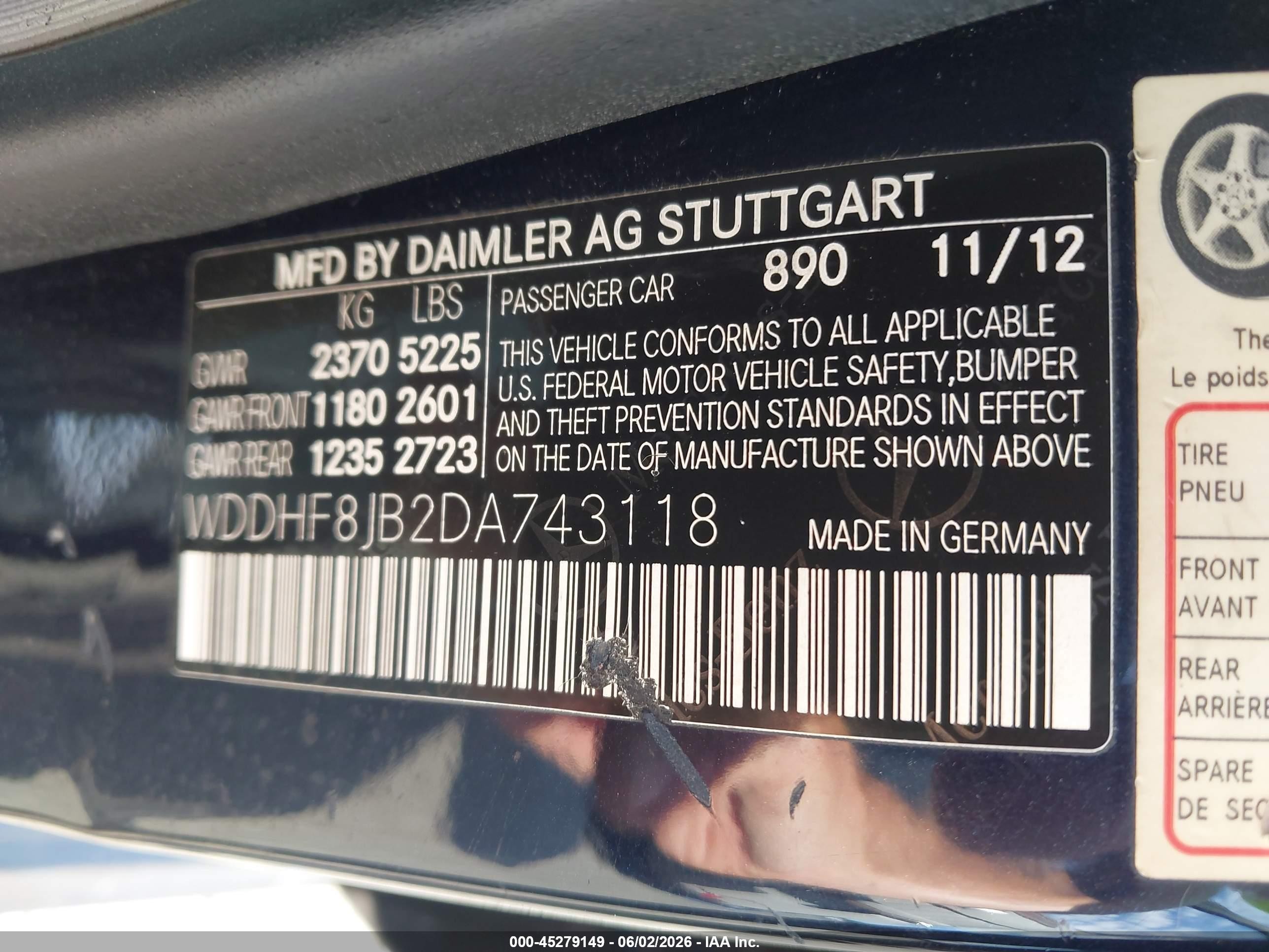 2013 Mercedes-benz E 350 4matic Синий vin: WDDHF8JB2DA743118