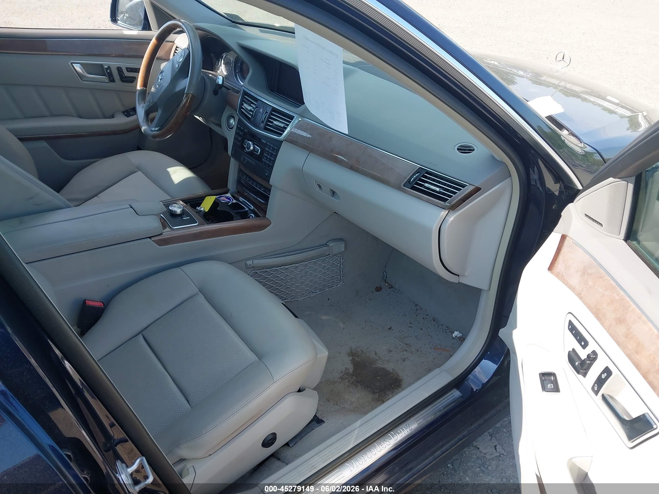 2013 Mercedes-benz E 350 4matic Синий vin: WDDHF8JB2DA743118