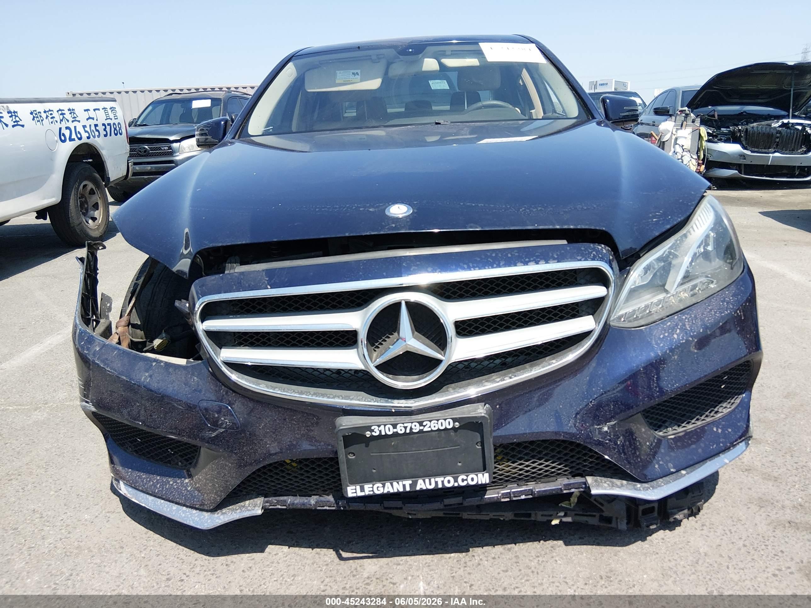 2014 Mercedes-benz E 350 4matic Dark Blue vin: WDDHF8JB2EA889715