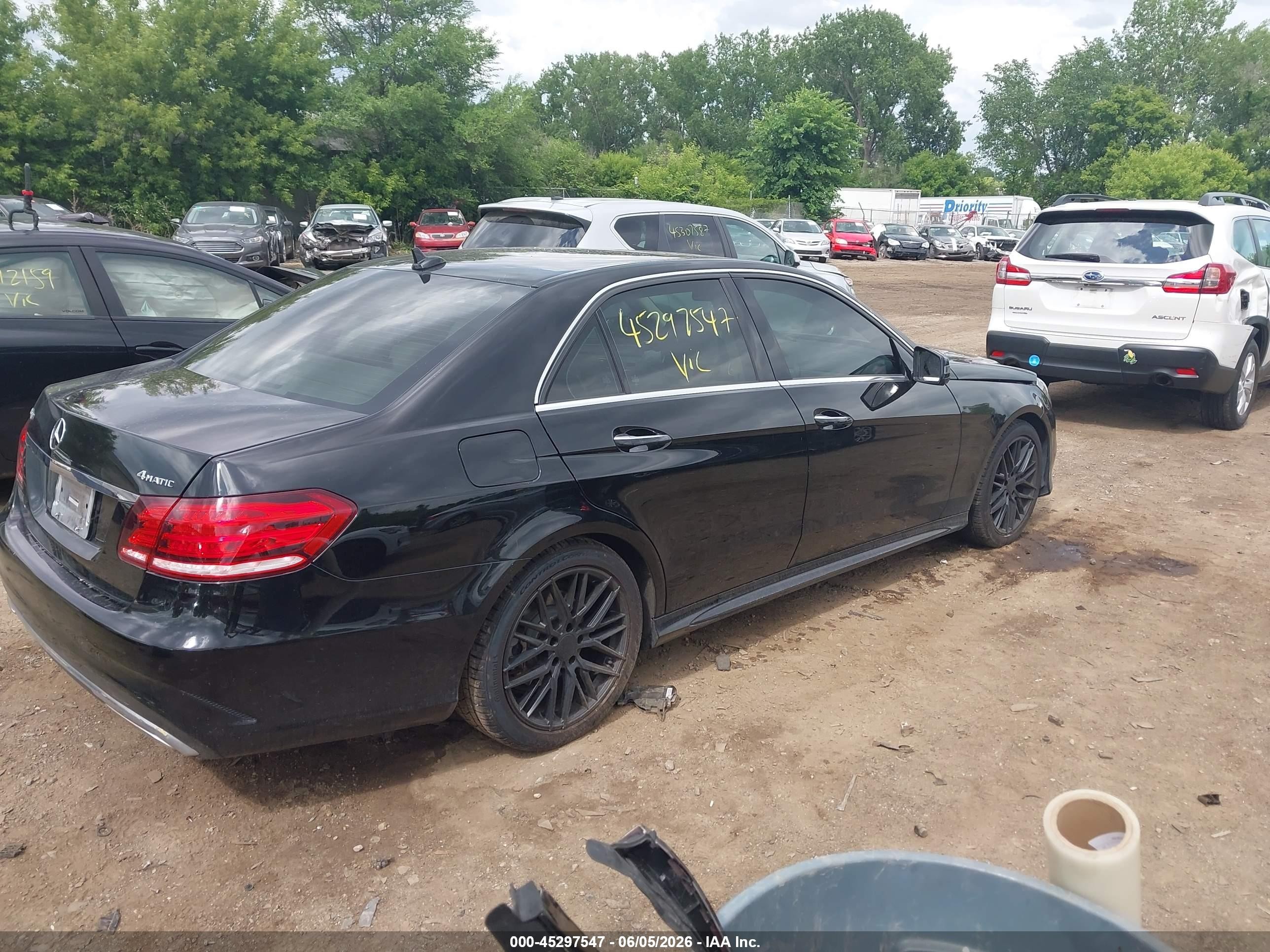 2014 Mercedes-benz E 350 4matic Black vin: WDDHF8JB2EA995114