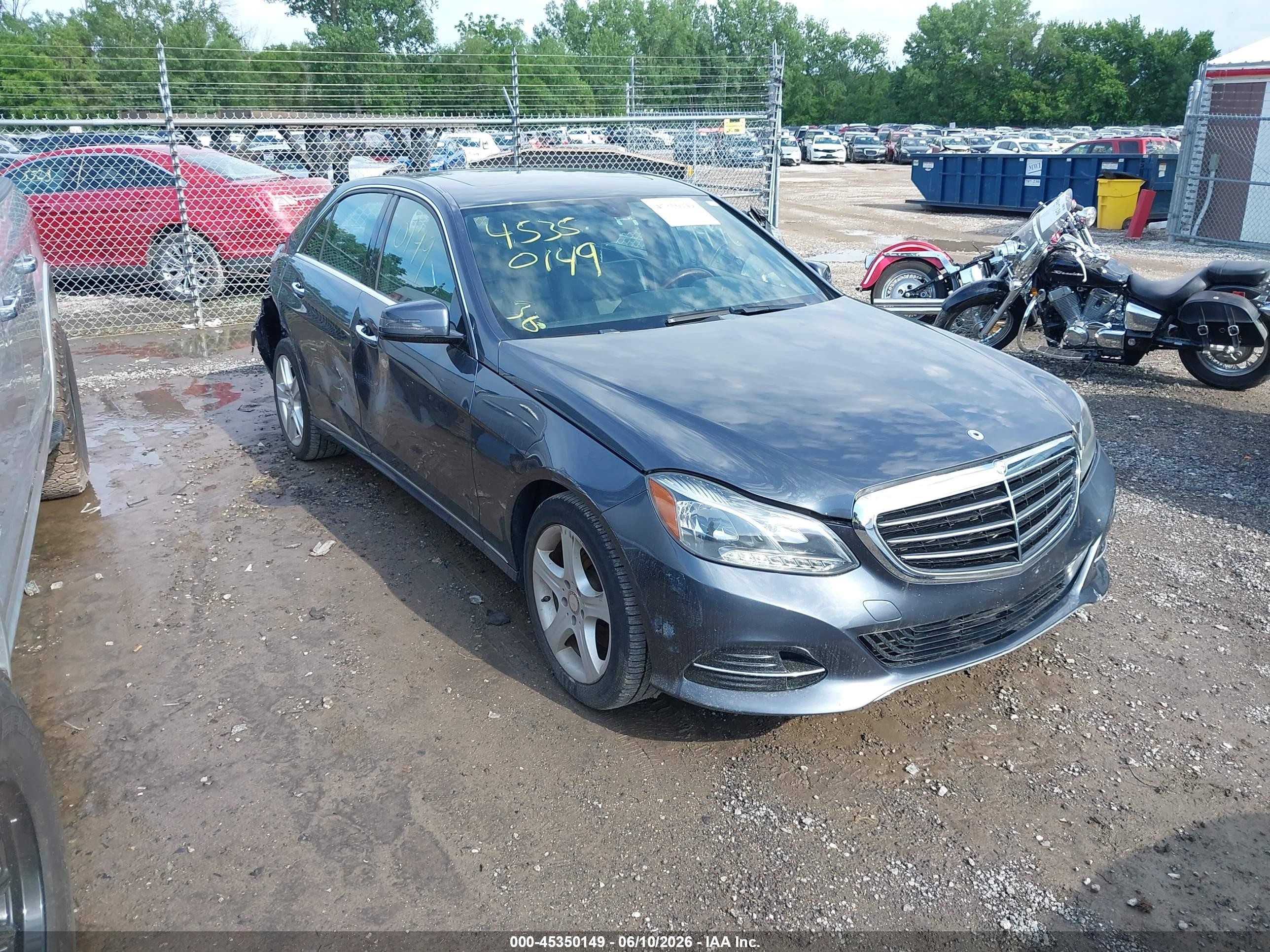 2014 Mercedes-benz E 350 4matic Gray vin: WDDHF8JB2EB057141