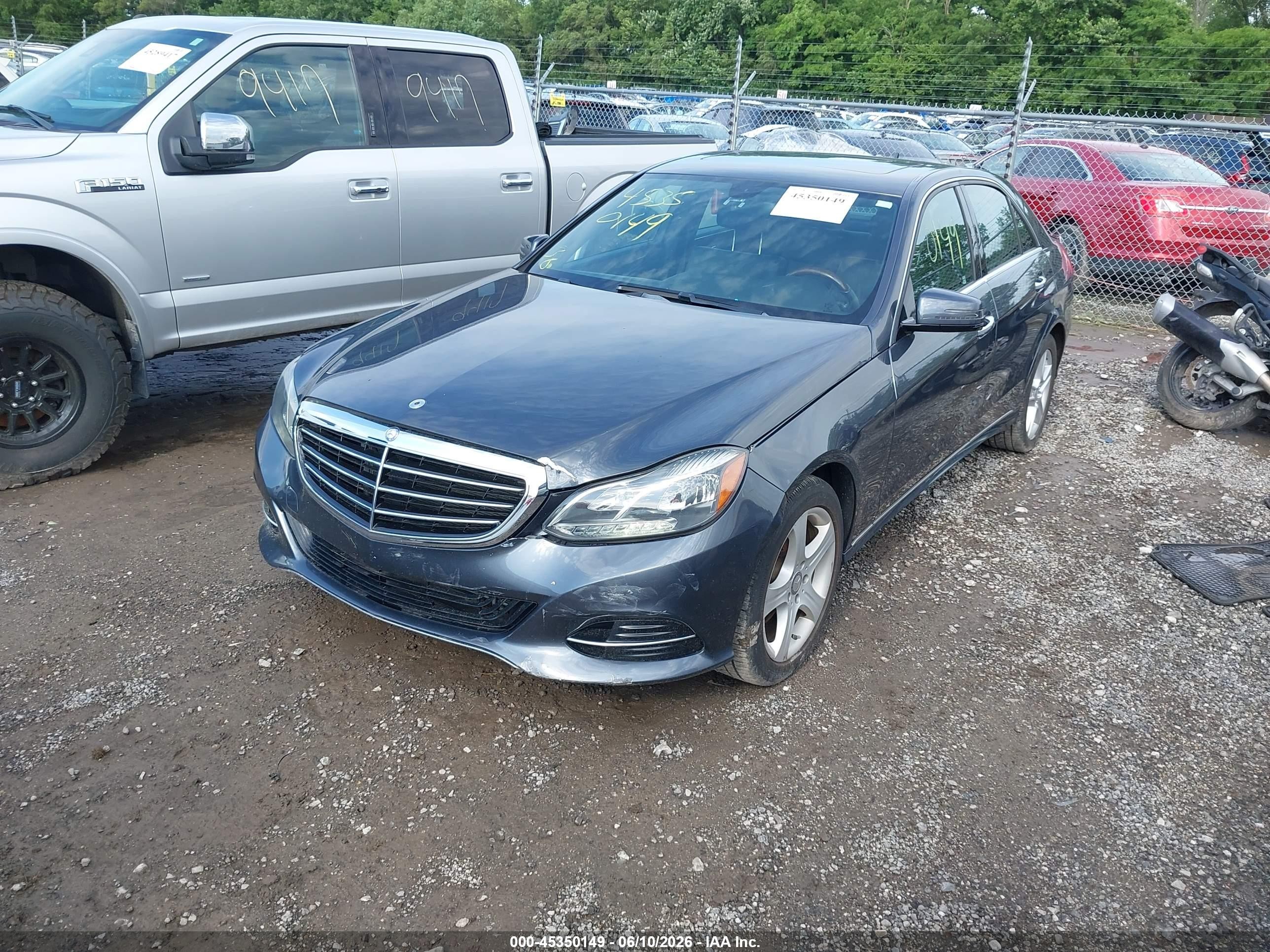 2014 Mercedes-benz E 350 4matic Gray vin: WDDHF8JB2EB057141