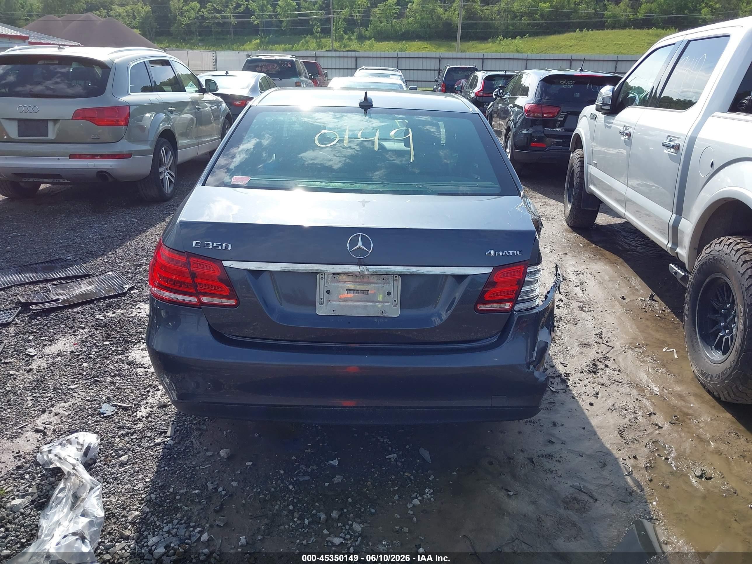 2014 Mercedes-benz E 350 4matic Gray vin: WDDHF8JB2EB057141