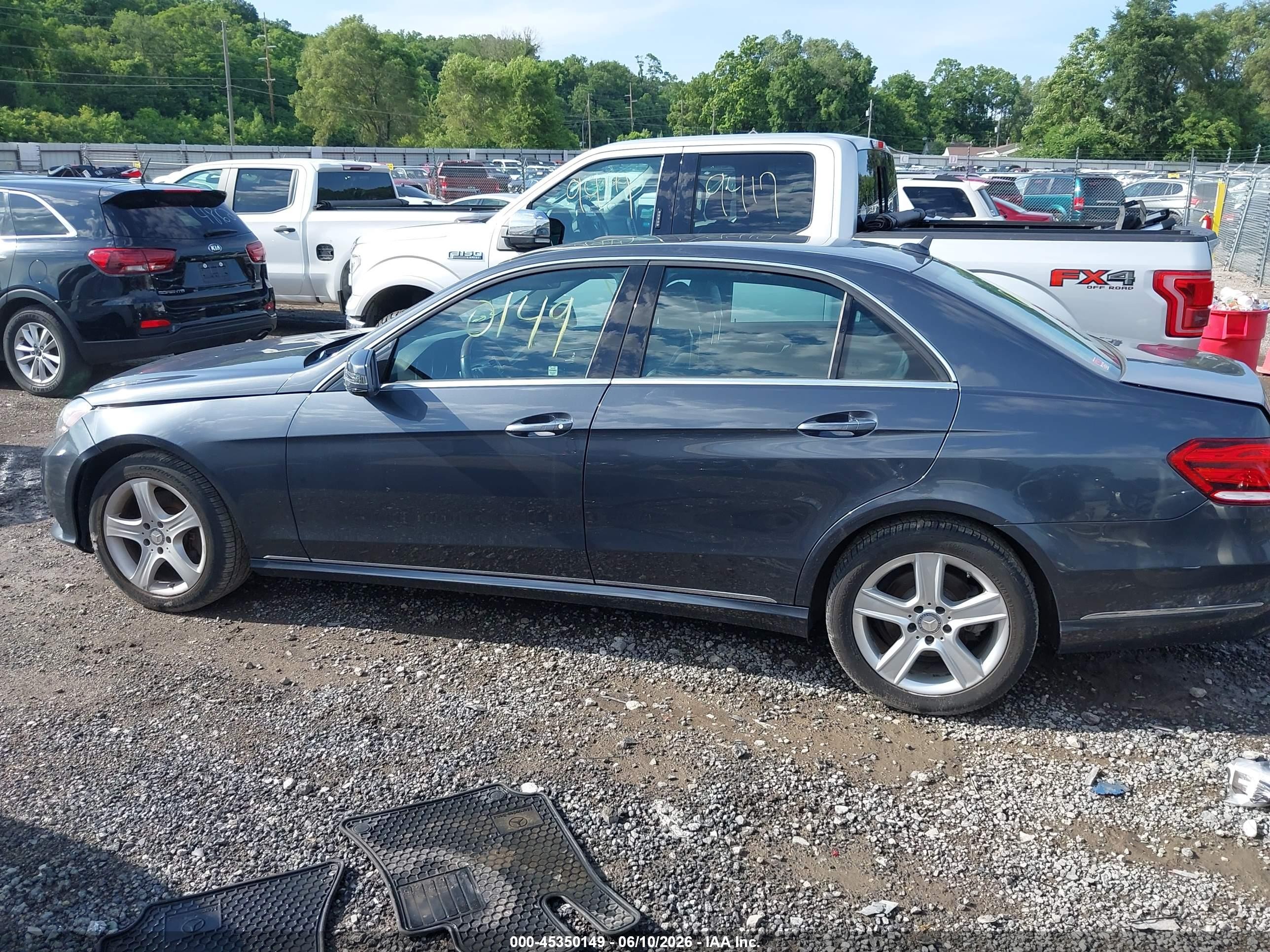 2014 Mercedes-benz E 350 4matic Gray vin: WDDHF8JB2EB057141