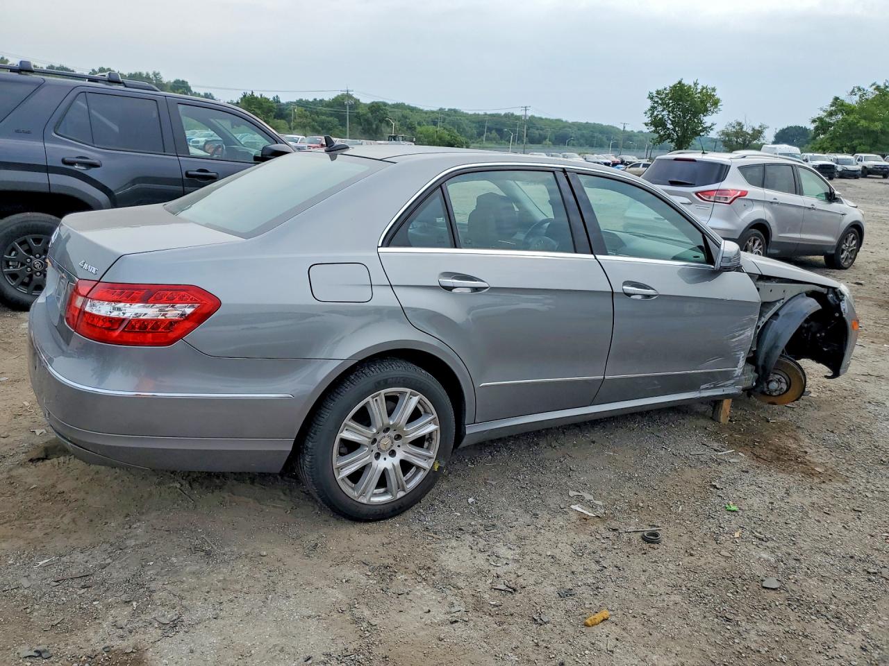 2012 Mercedes-benz E 350 4matic Silver vin: WDDHF8JB3CA620555