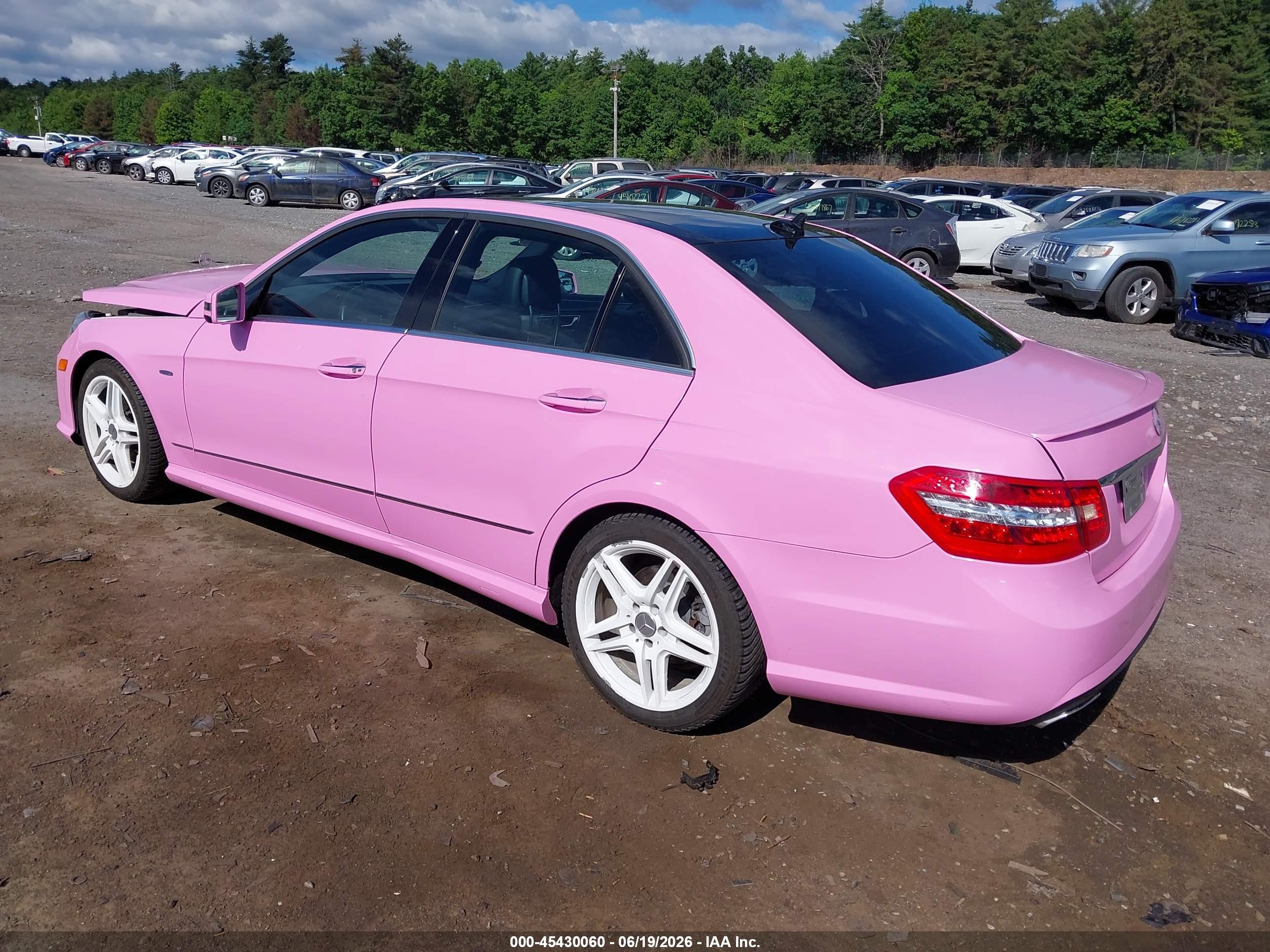 2012 Mercedes-benz E 350 4matic Pink vin: WDDHF8JB3CA628820