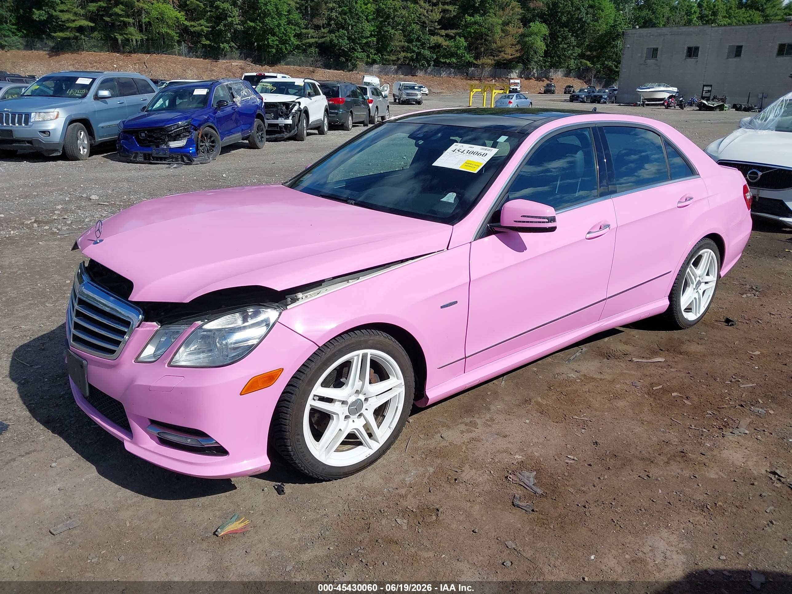 2012 Mercedes-benz E 350 4matic Pink vin: WDDHF8JB3CA628820