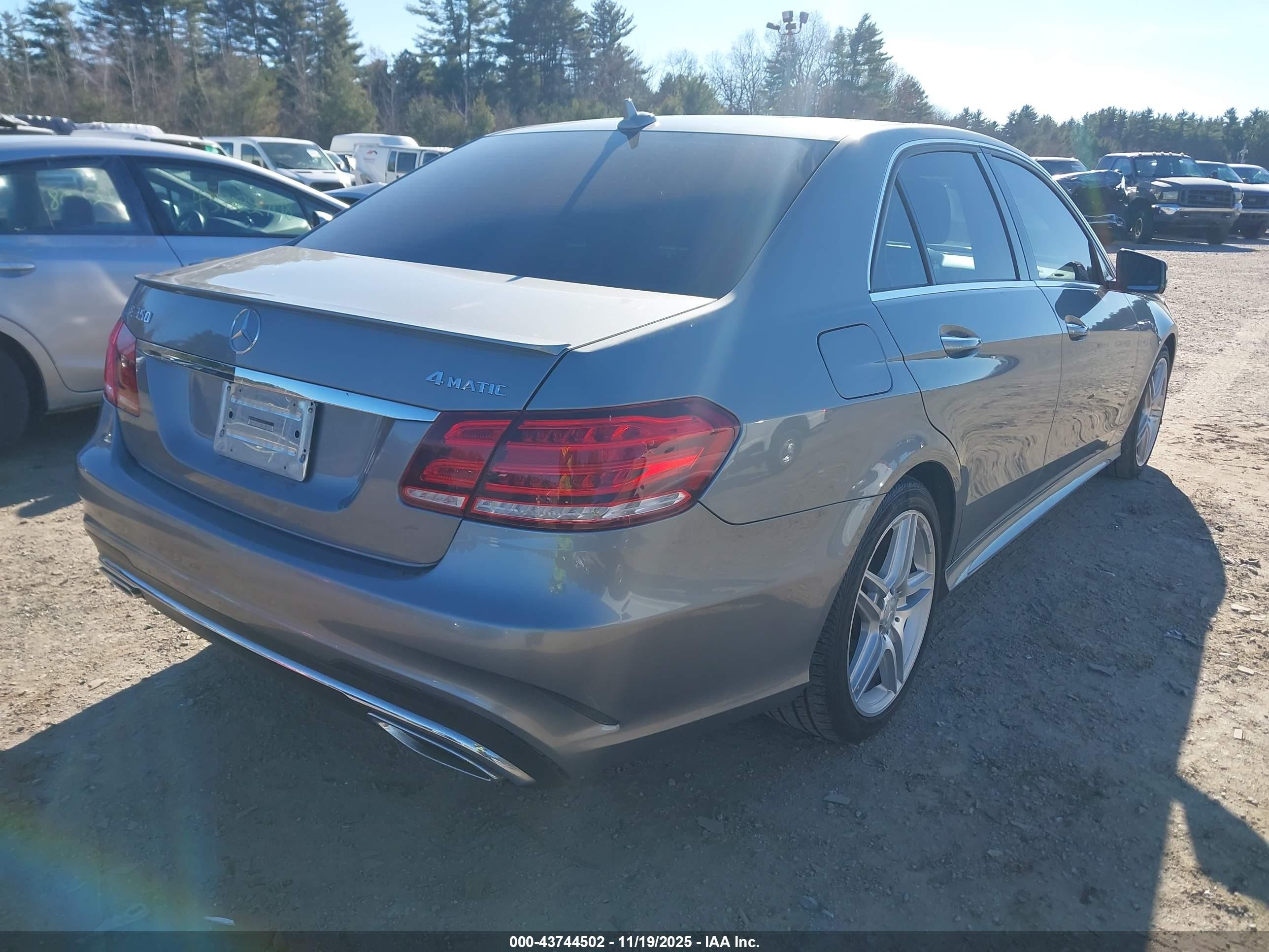 2014 Mercedes-benz E 350 4matic Gray vin: WDDHF8JB3EA859199