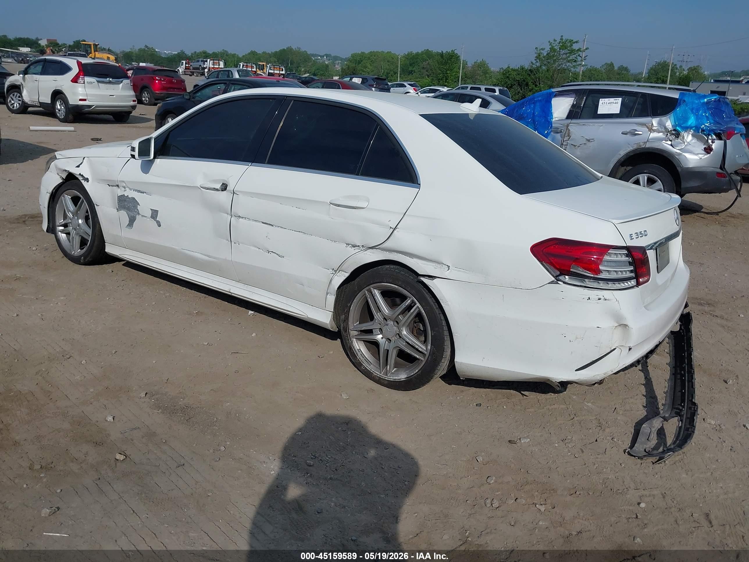 2014 Mercedes-benz E 350 4matic White vin: WDDHF8JB3EA895748