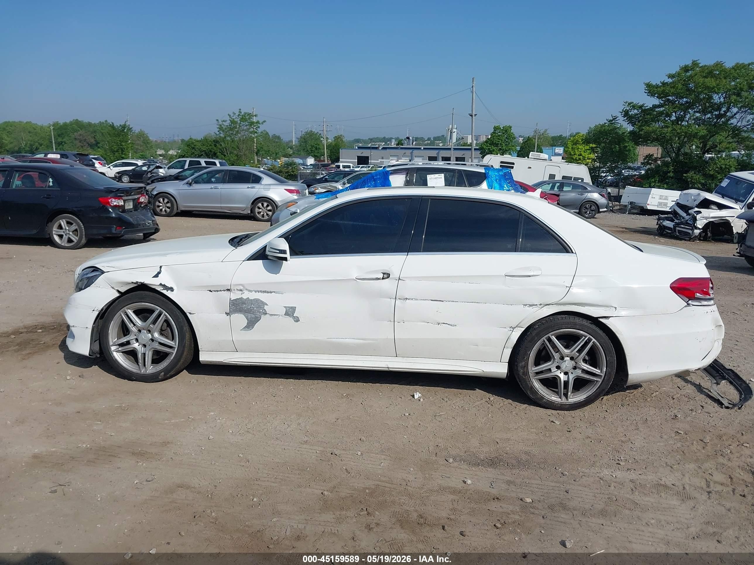 2014 Mercedes-benz E 350 4matic White vin: WDDHF8JB3EA895748
