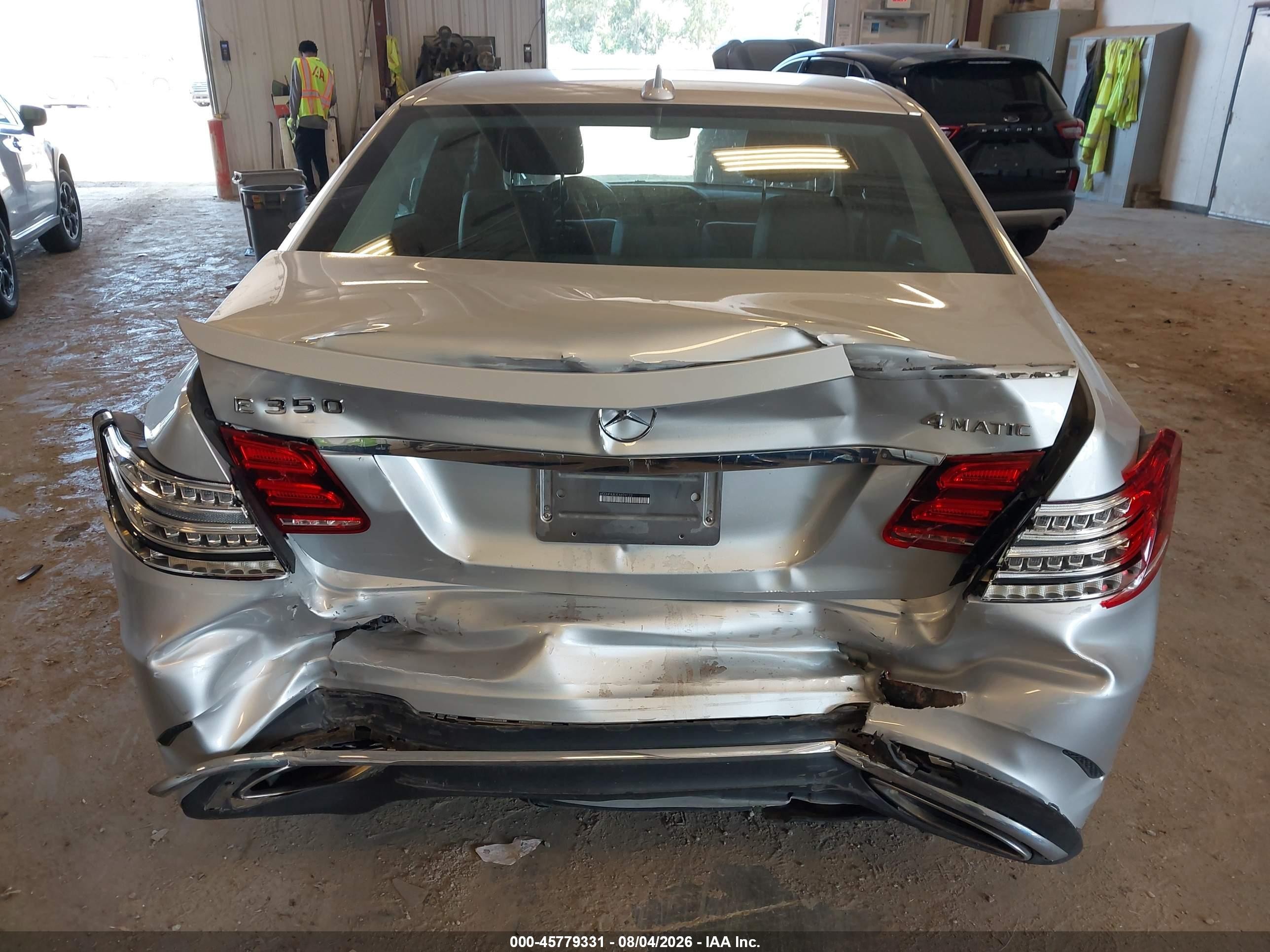 2014 Mercedes-benz E 350 4matic Серебряный vin: WDDHF8JB3EA899122