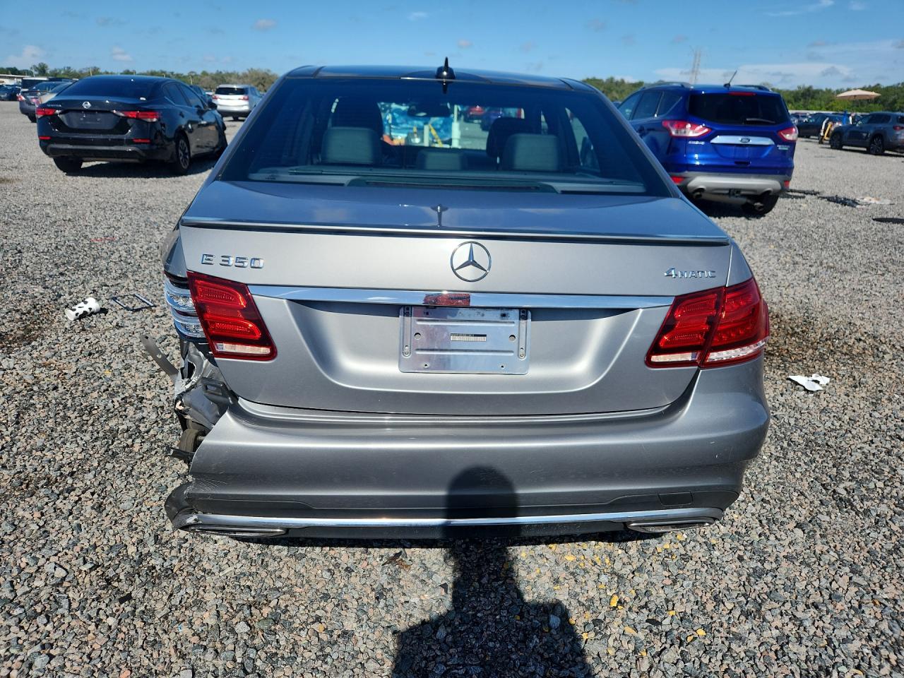 2014 Mercedes-benz E 350 4matic Silver vin: WDDHF8JB3EB013911