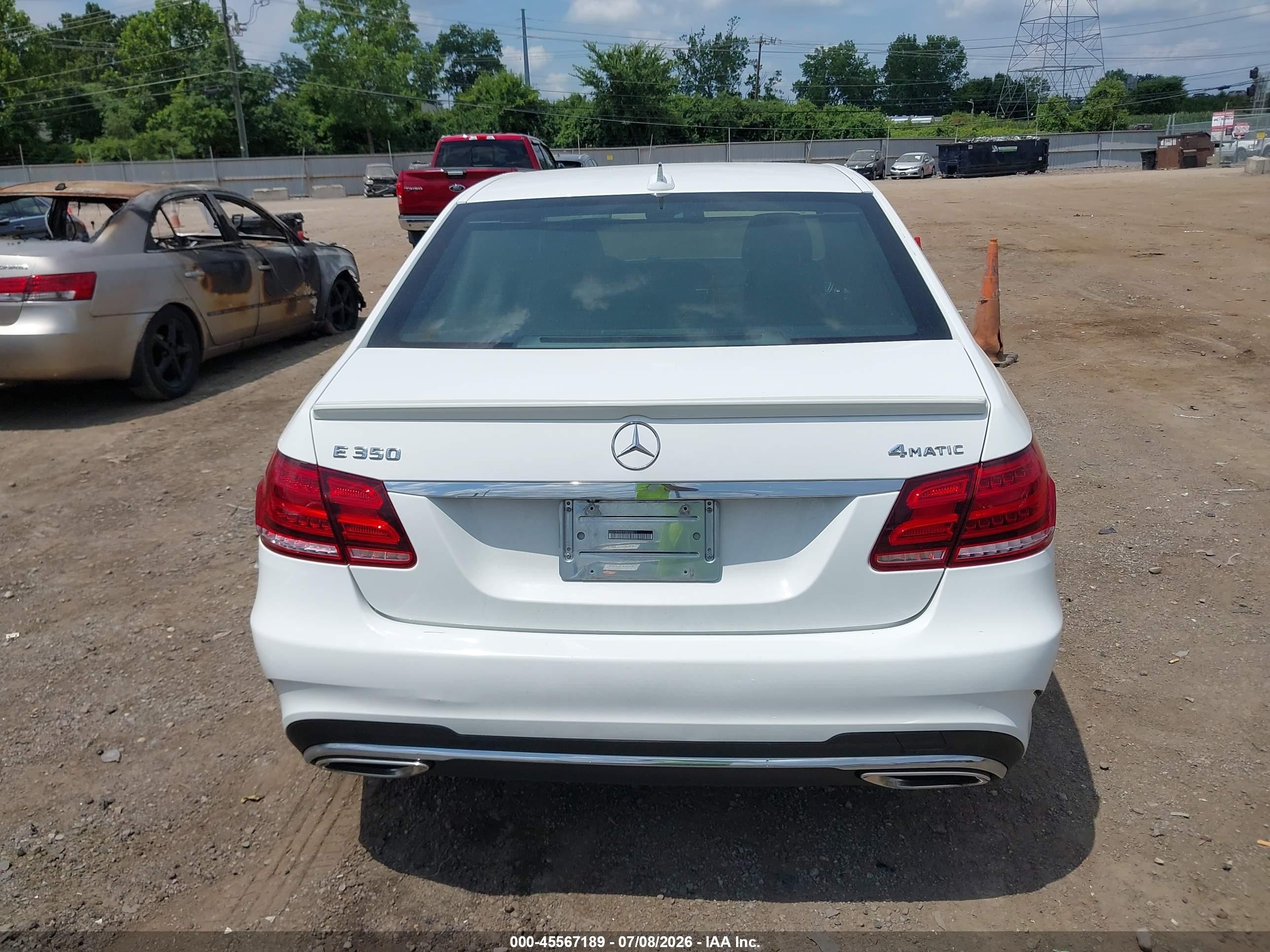 2015 Mercedes-benz E 350 4matic White vin: WDDHF8JB3FB098511