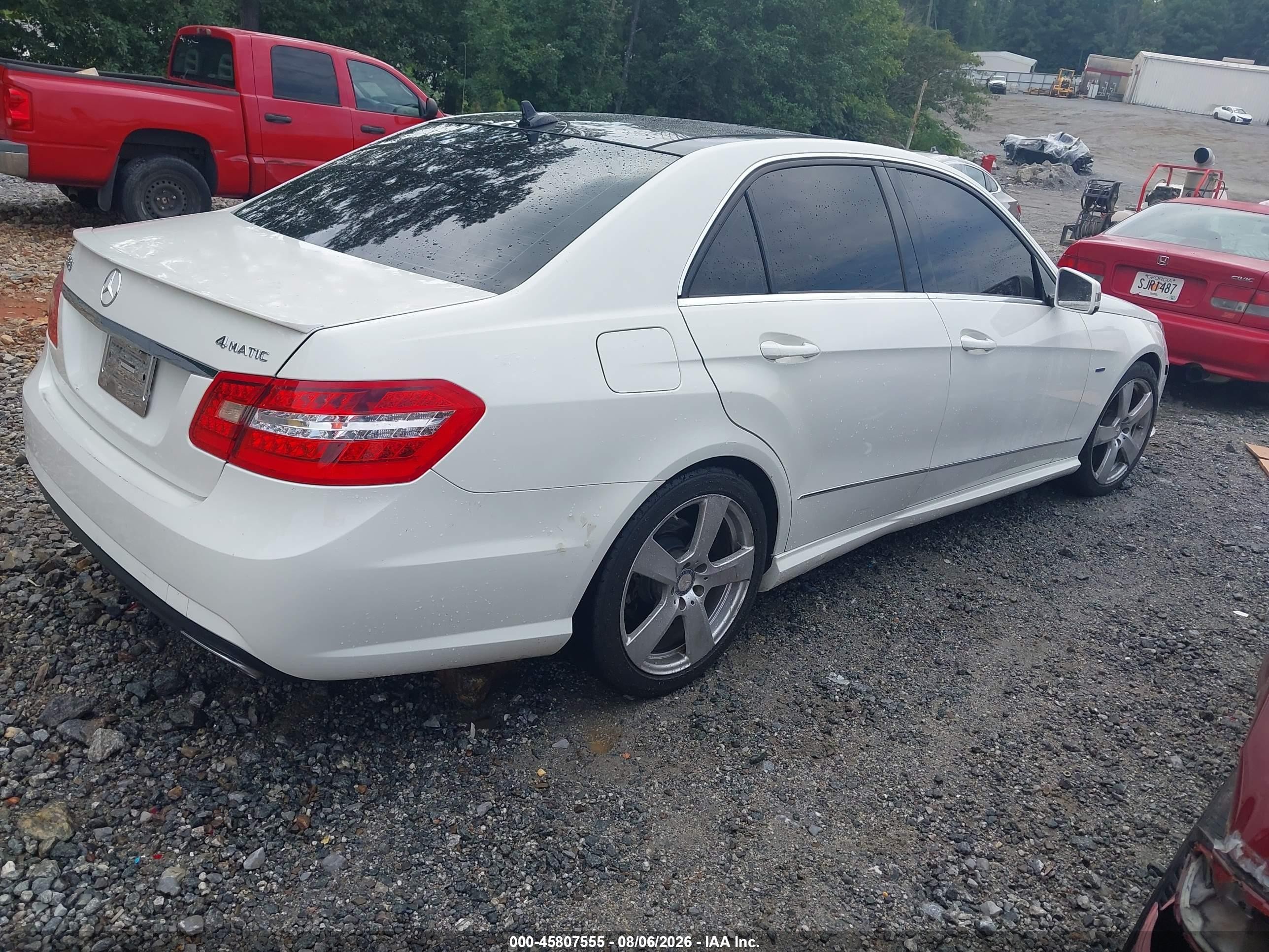 2012 Mercedes-benz E 350 4matic White vin: WDDHF8JB4CA653421