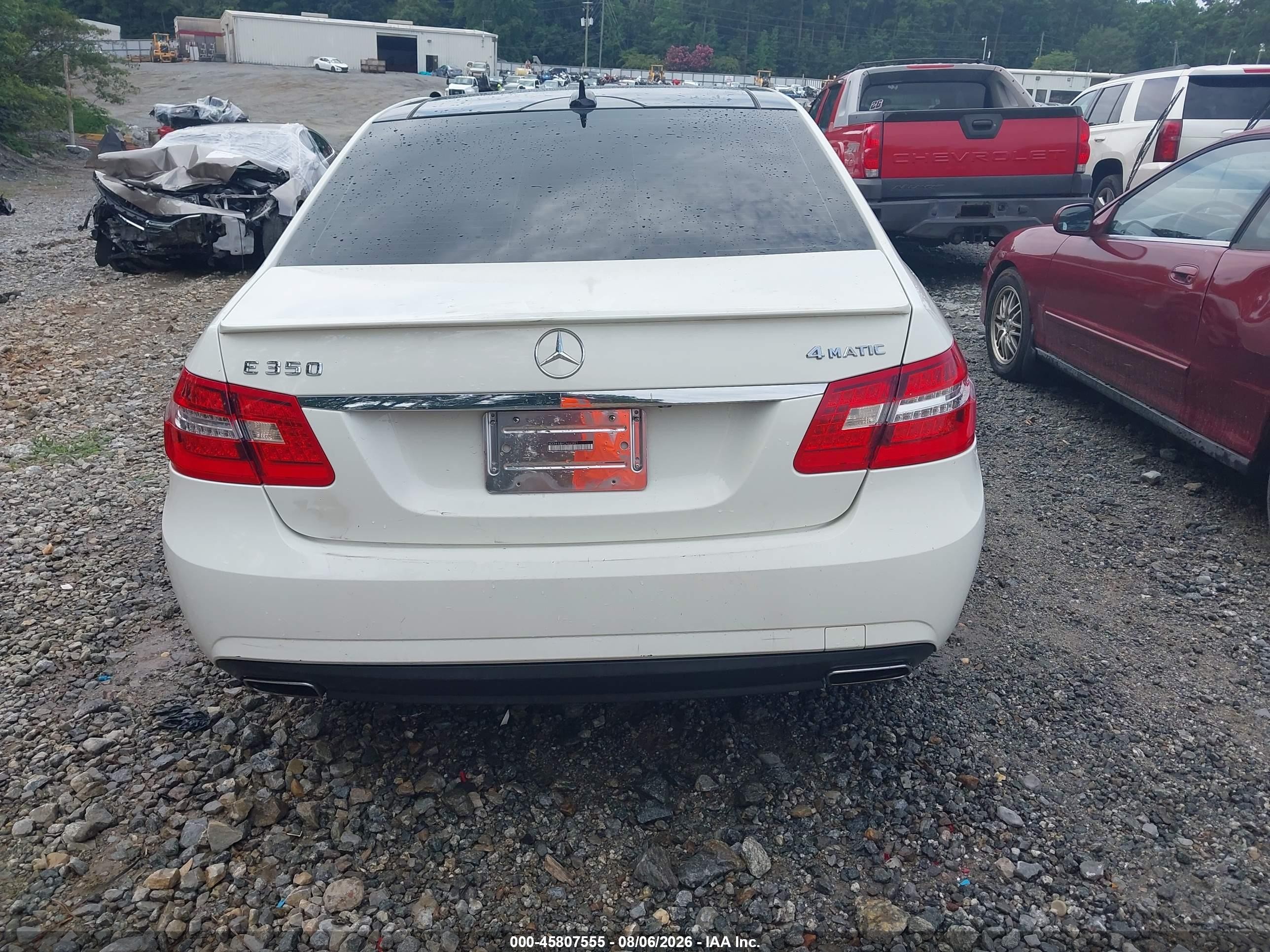 2012 Mercedes-benz E 350 4matic White vin: WDDHF8JB4CA653421