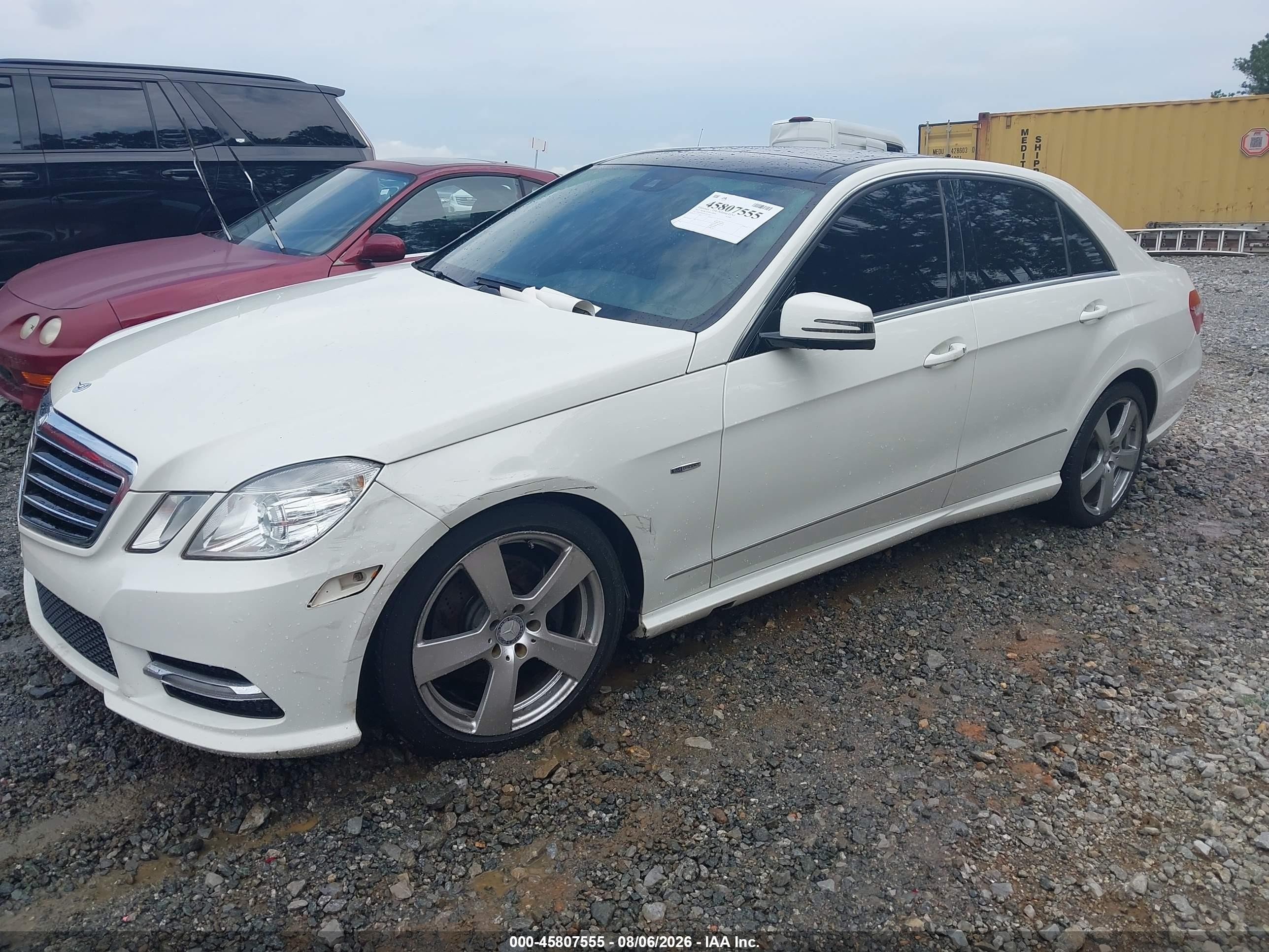 2012 Mercedes-benz E 350 4matic White vin: WDDHF8JB4CA653421