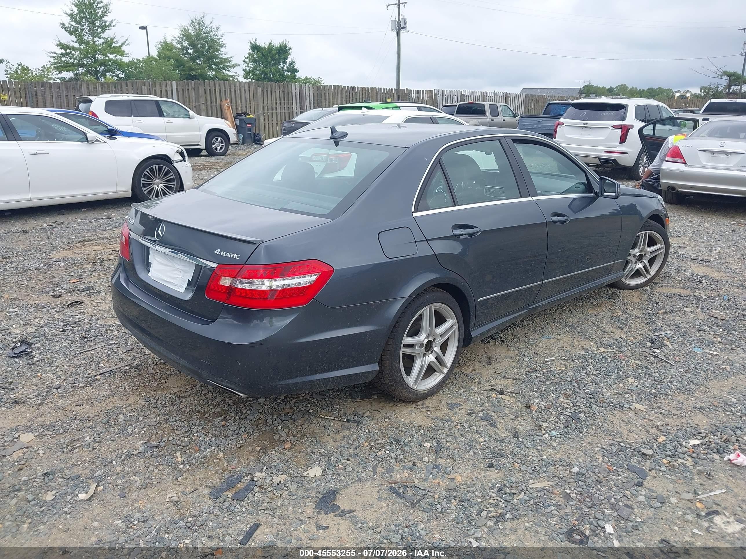 2013 Mercedes-benz E 350 4matic Gray vin: WDDHF8JB4DA687165