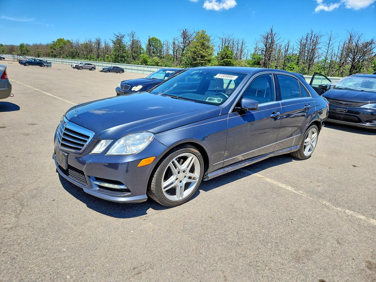 2013 Mercedes-benz E 350 4matic Blue vin: WDDHF8JB4DA698022