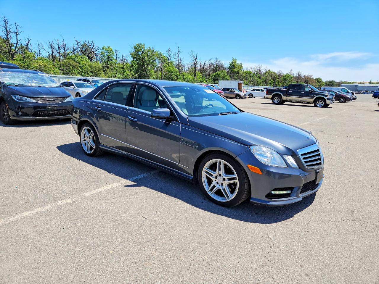 2013 Mercedes-benz E 350 4matic Blue vin: WDDHF8JB4DA698022