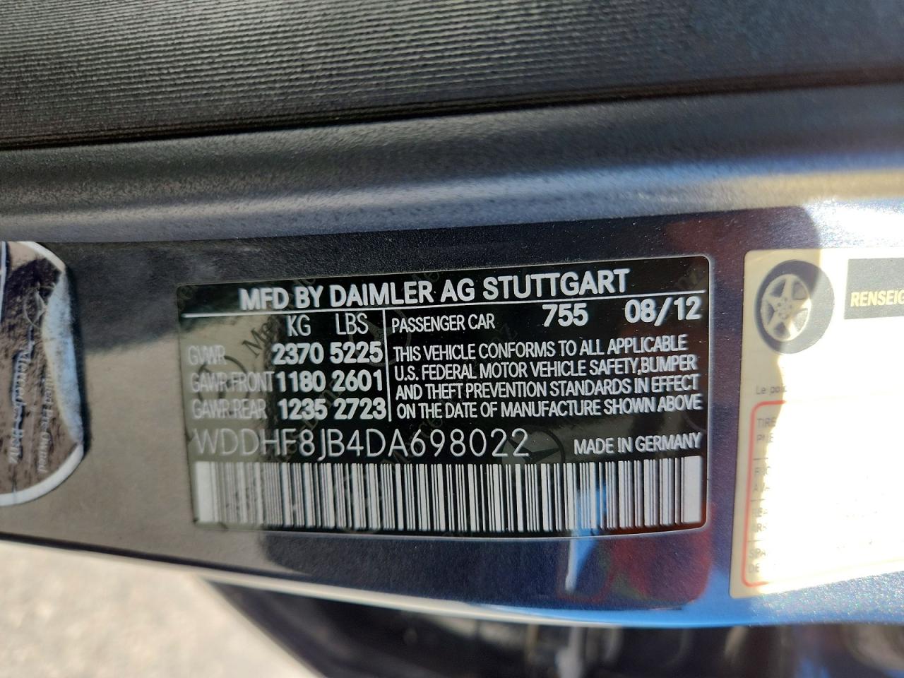 2013 Mercedes-benz E 350 4matic Blue vin: WDDHF8JB4DA698022