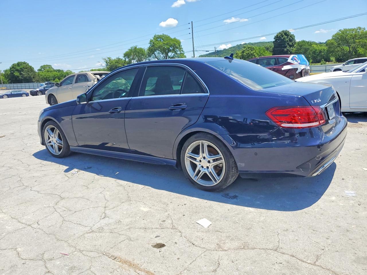 2014 Mercedes-benz E 350 4matic Синий vin: WDDHF8JB4EA866016