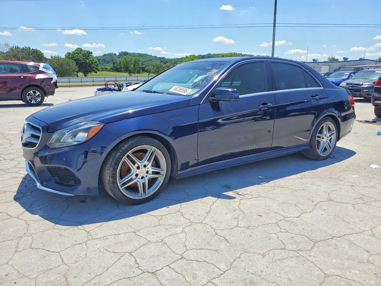 2014 Mercedes-benz E 350 4matic Blue vin: WDDHF8JB4EA866016