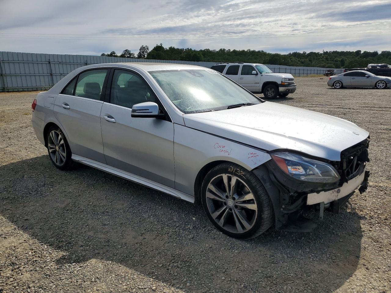 2014 Mercedes-benz E 350 4matic Silver vin: WDDHF8JB4EA911763