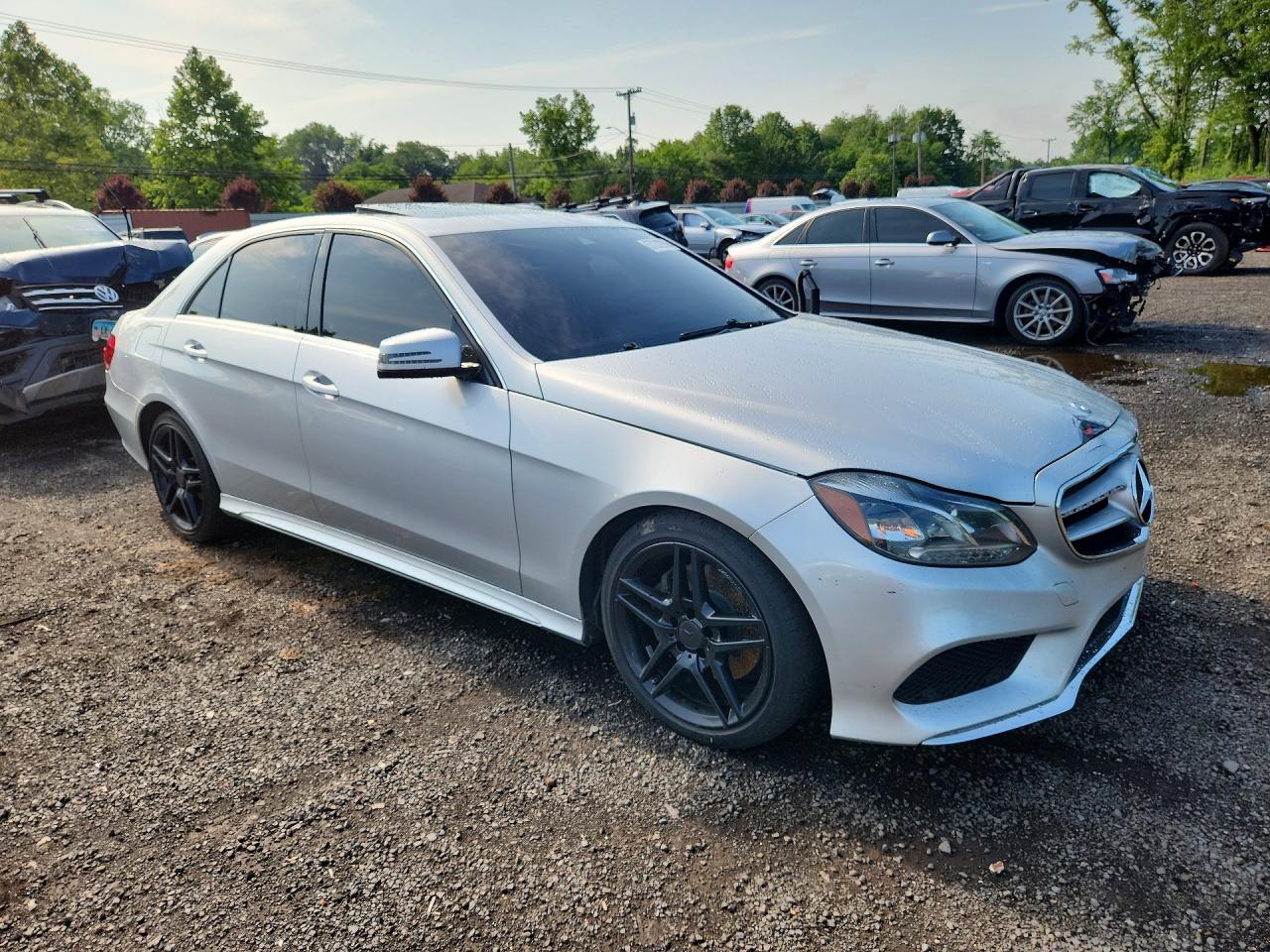 2014 Mercedes-benz E 350 4matic Silver vin: WDDHF8JB4EA923752