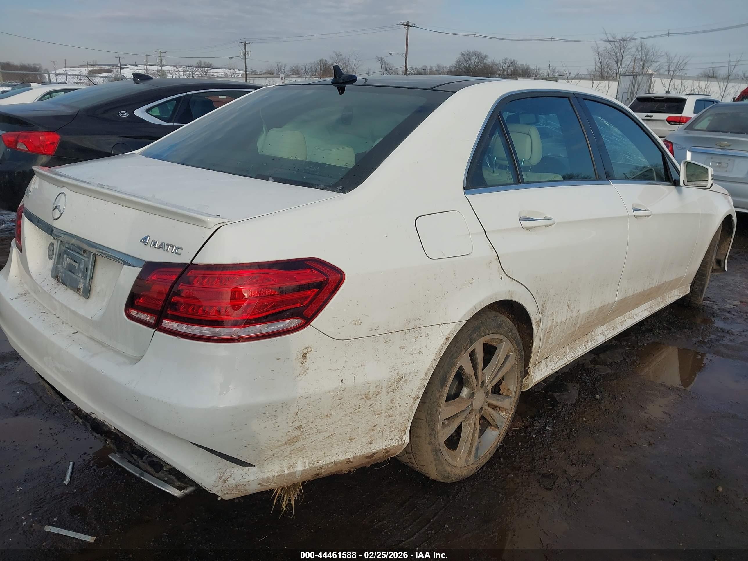 2014 Mercedes-benz E 350 4matic White vin: WDDHF8JB4EA940681