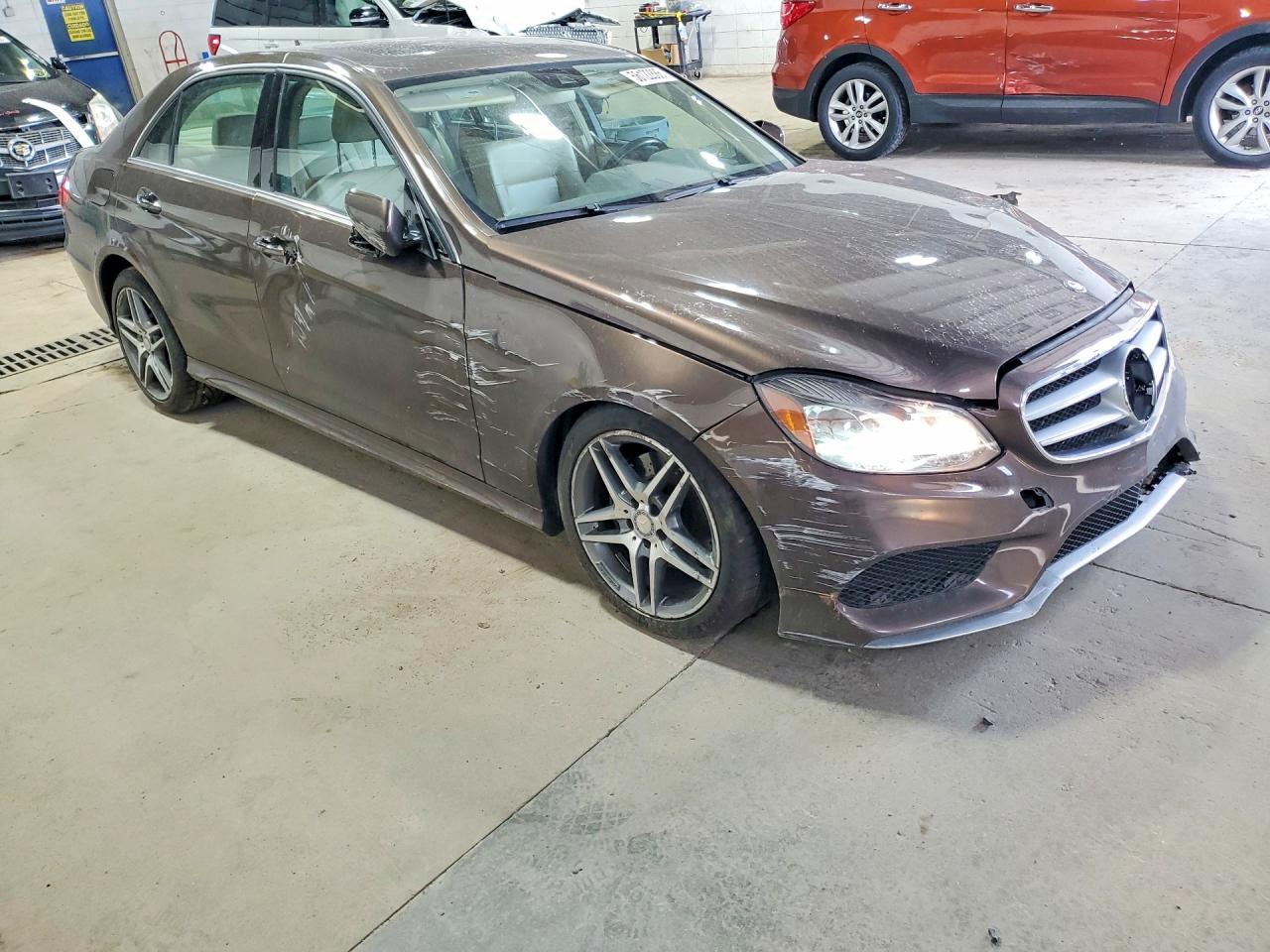 2014 Mercedes-benz E 350 4matic Brown vin: WDDHF8JB4EA945007